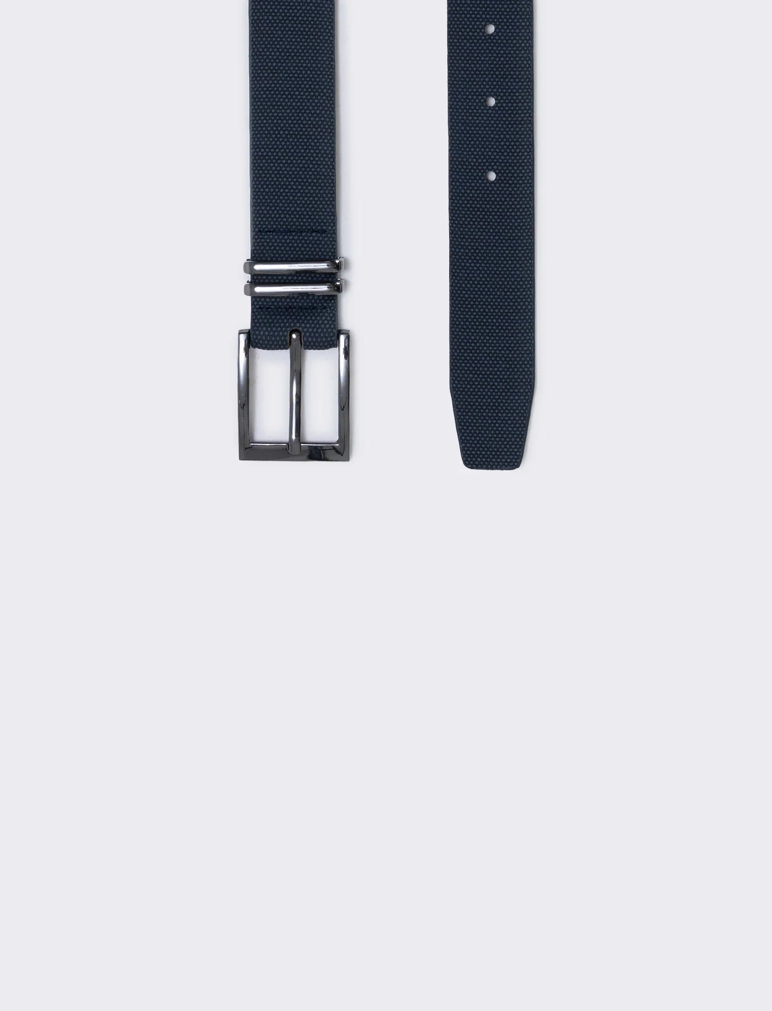 Cintura fusto nido d'ape elegante - Blu navy - Image 2