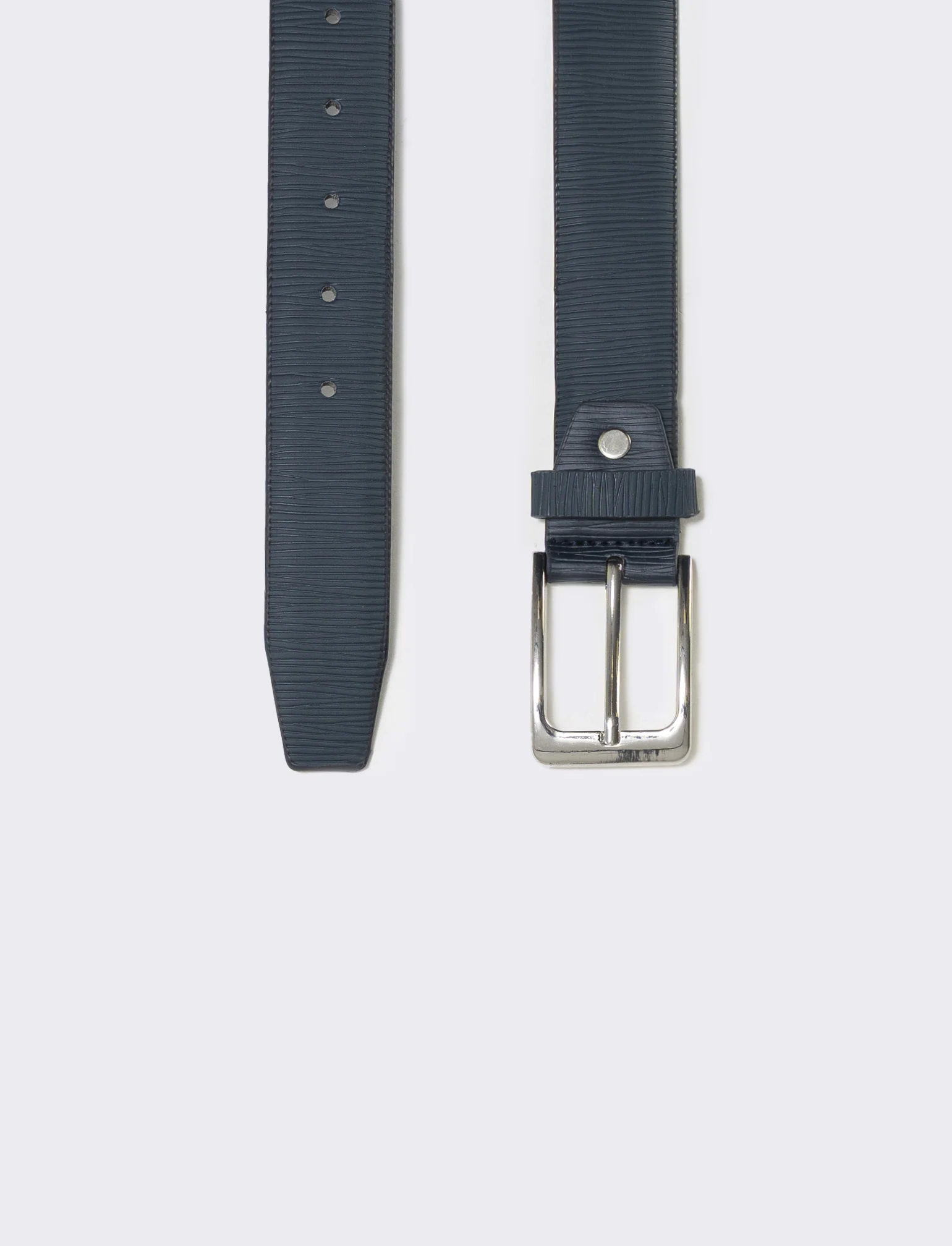 Cintura fusto rigato elegante e versatile - Blu - Image 2