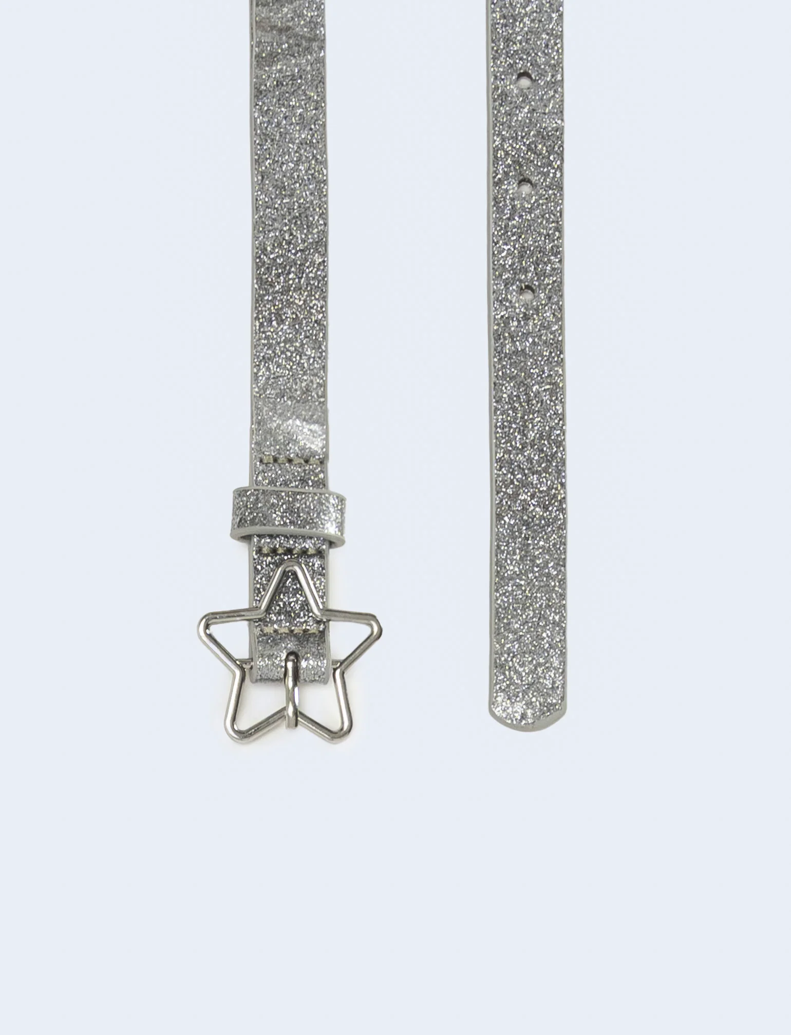 Cintura glitter fibbia stella - Argento - Image 2