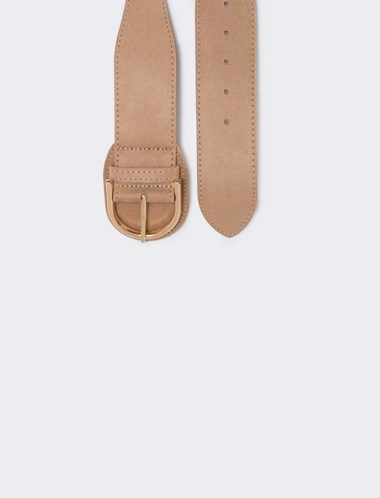 Cintura in suede elegante - Beige - Image 2