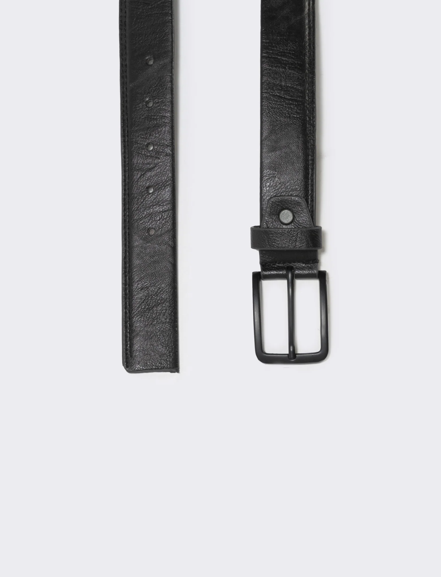 Cintura liscia uomo elegante e versatile - Nero - Image 2