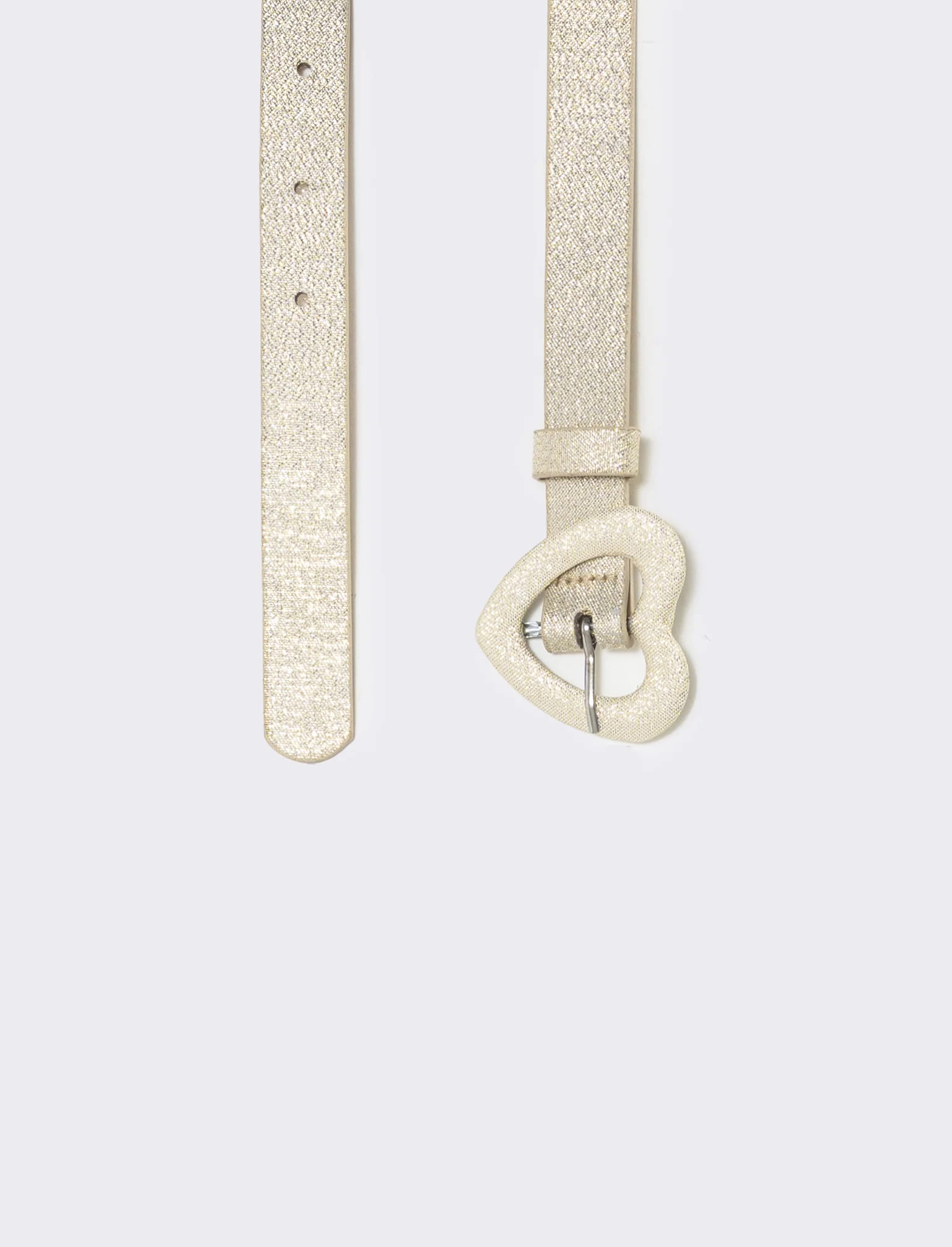 Cintura lurex con fibbia a cuore - Oro - Image 2