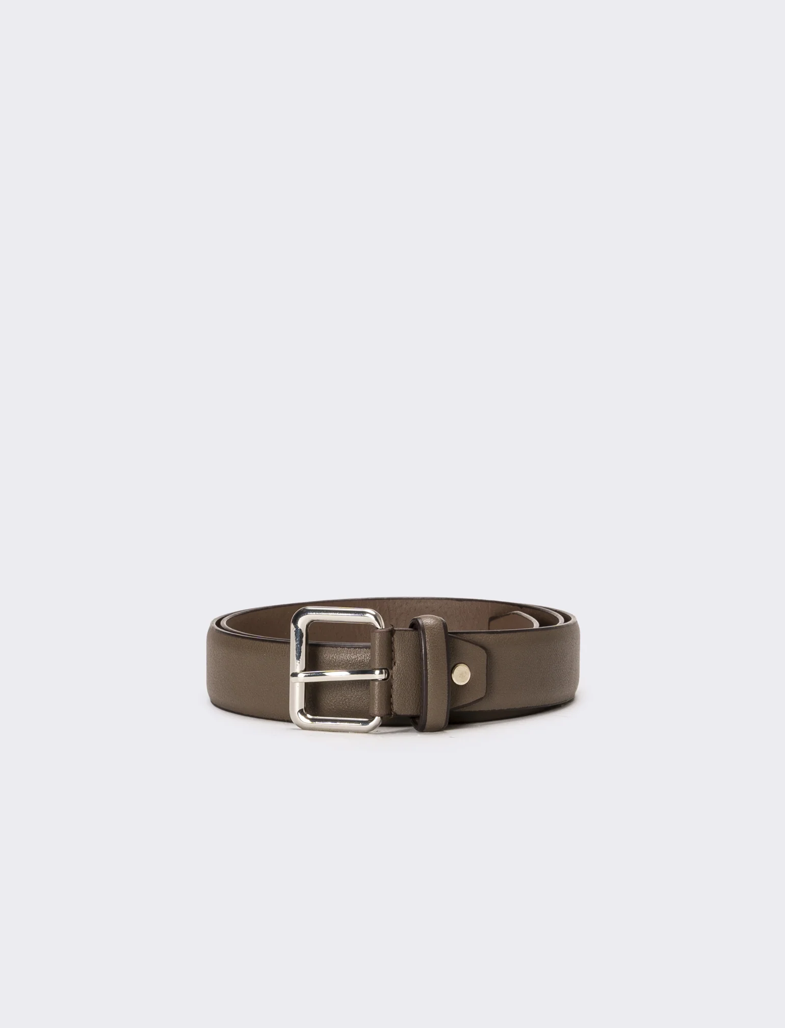 Cintura uomo fibbia quadrata - Marrone