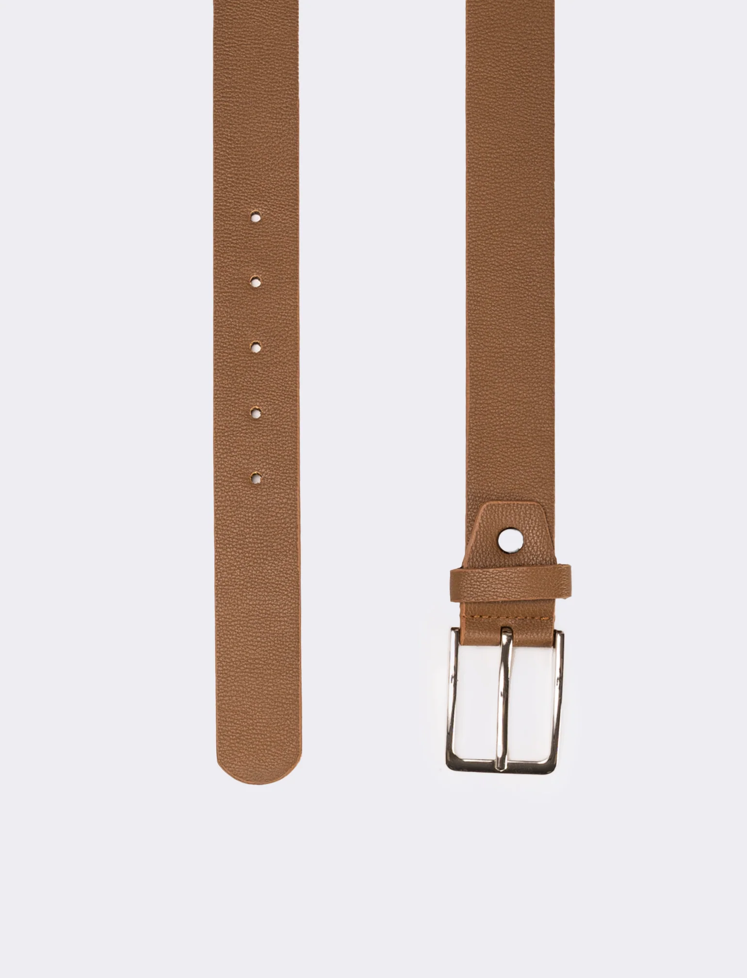 Cintura uomo liscia fibbia 3,5 cm - Grigio - Image 2