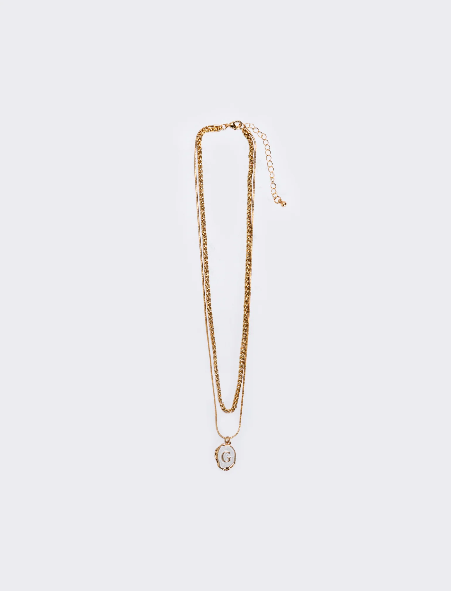 Collana 2 fili con lettera - Var 4
