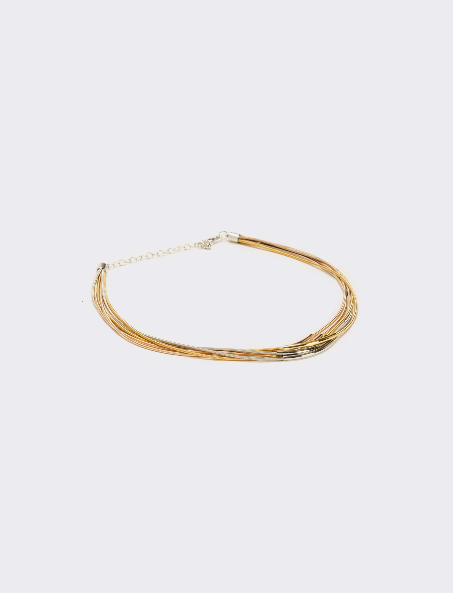 Collana 6 fili metallo - Multicolore - Image 2