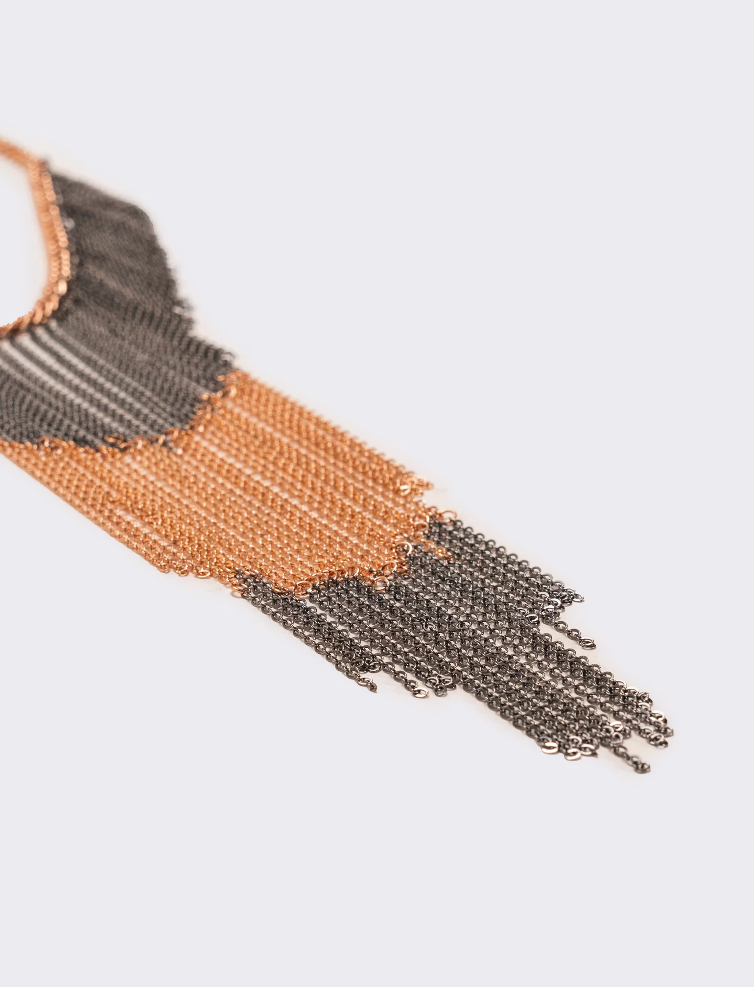 Collana catenine a cascata - Oro rosa - Image 2