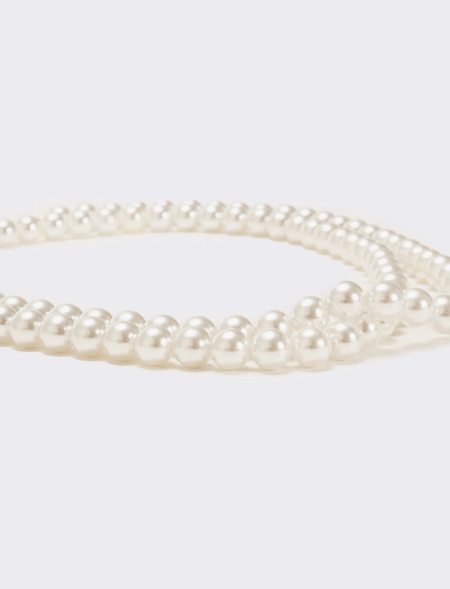 Collana charleston 12mm - Bianco natural - Image 3