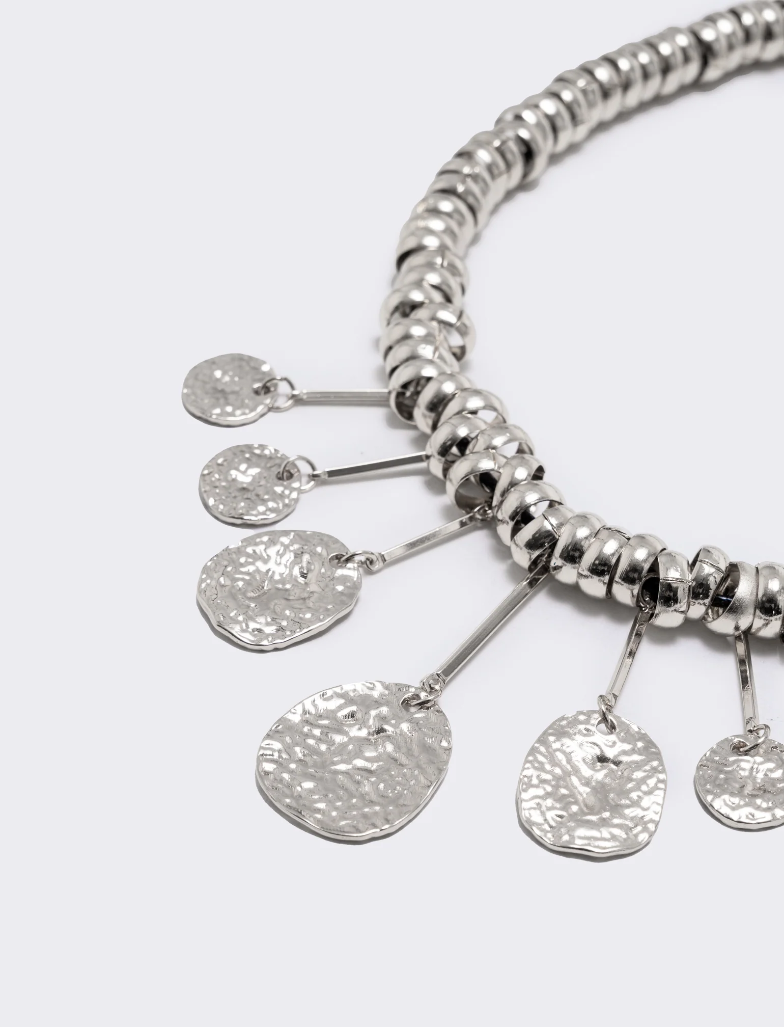 Collana con ciondoli a moneta - Argento - Image 3