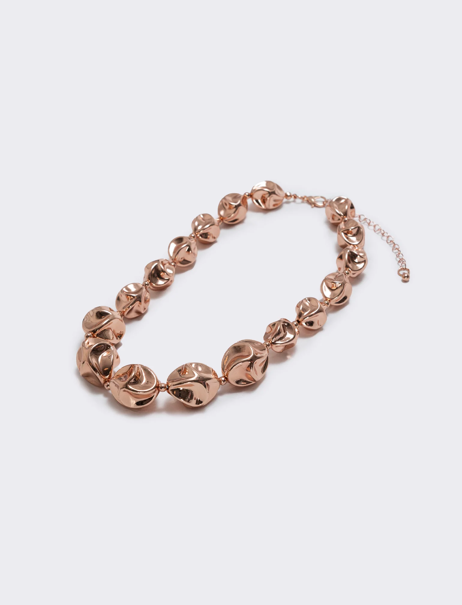 Collana di palline martellate - Oro rosa - Image 2