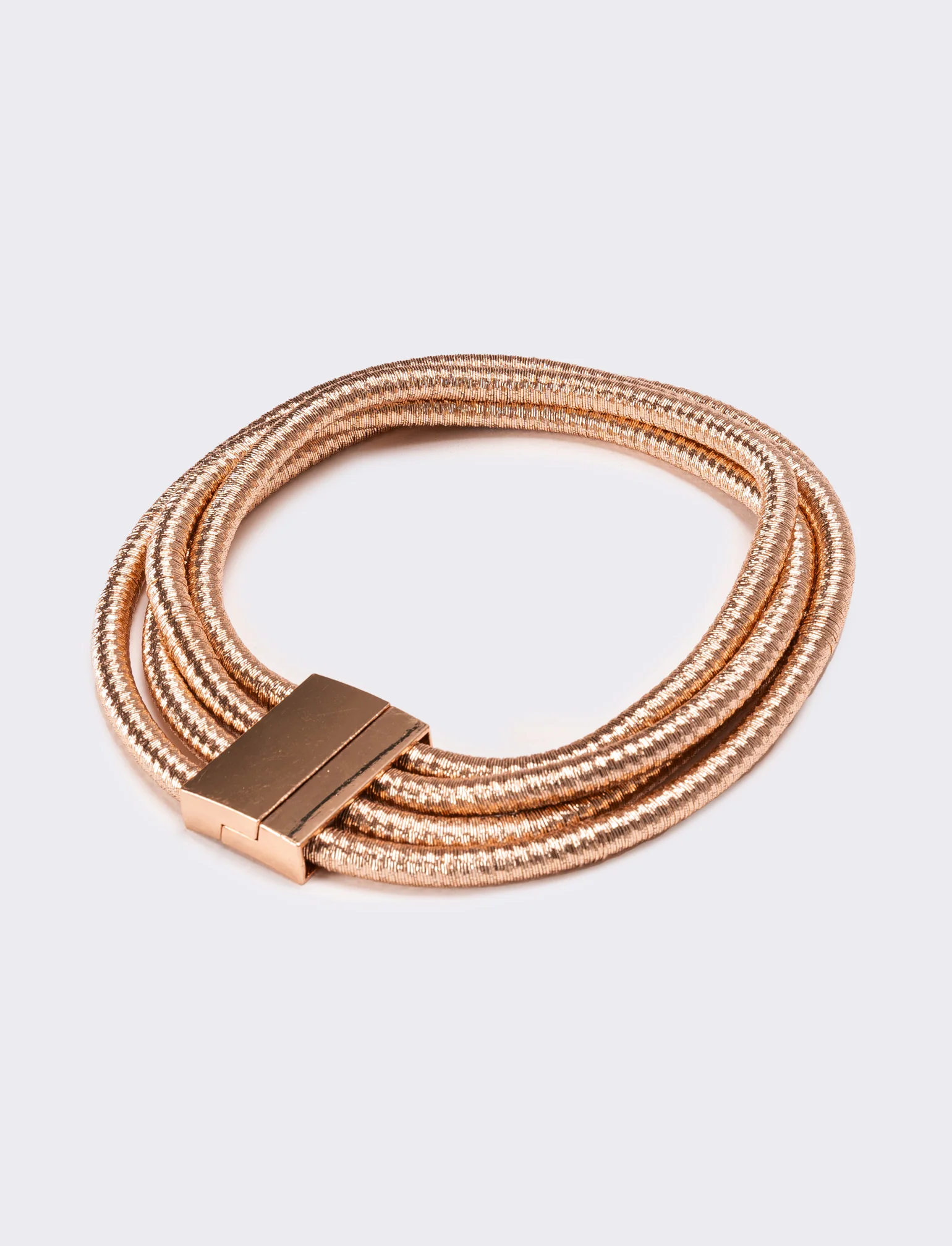 Collana donna 4 cordoni con chiusura metallo - Rosa - Image 2