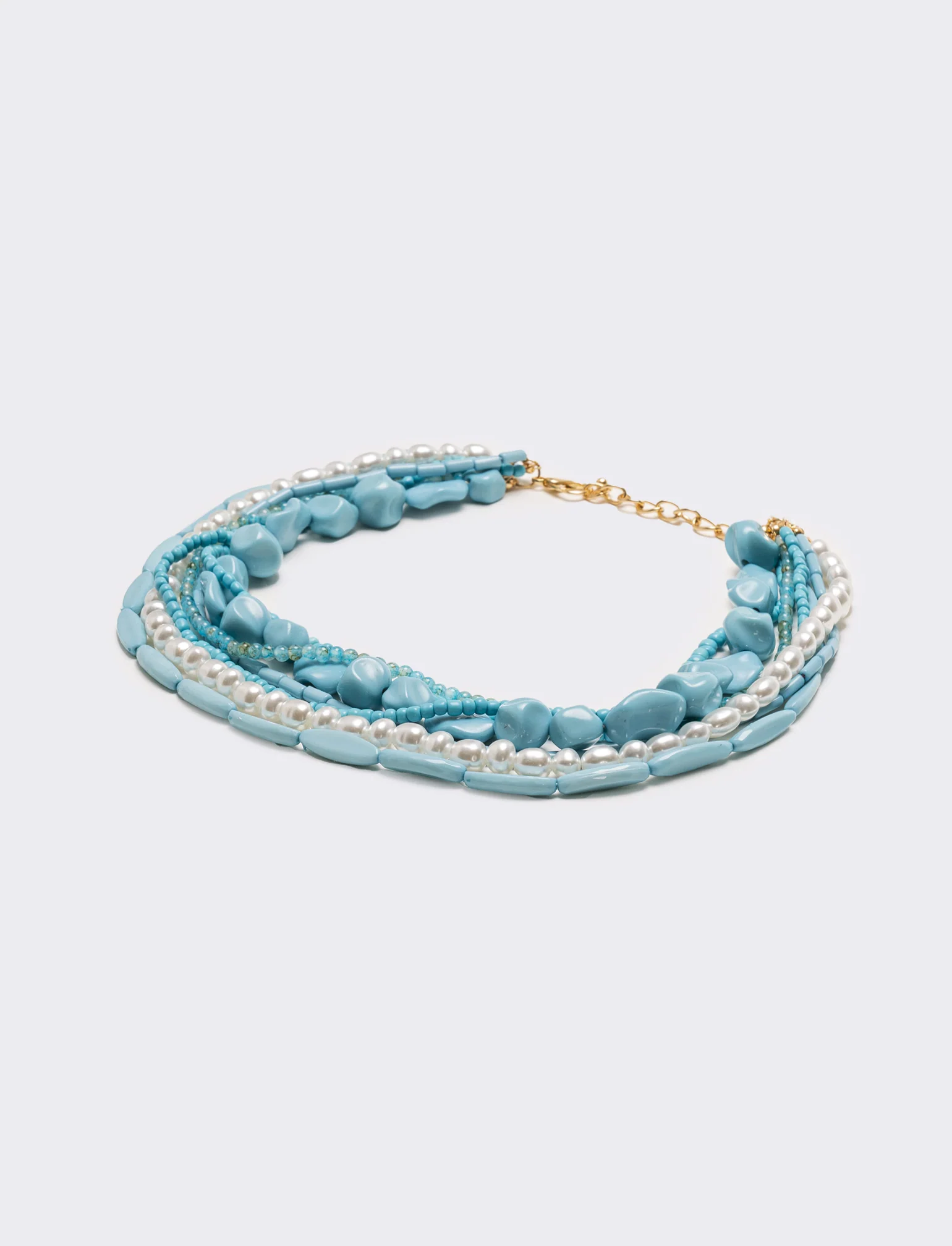 Collana donna multifilo - Turchese - Image 2