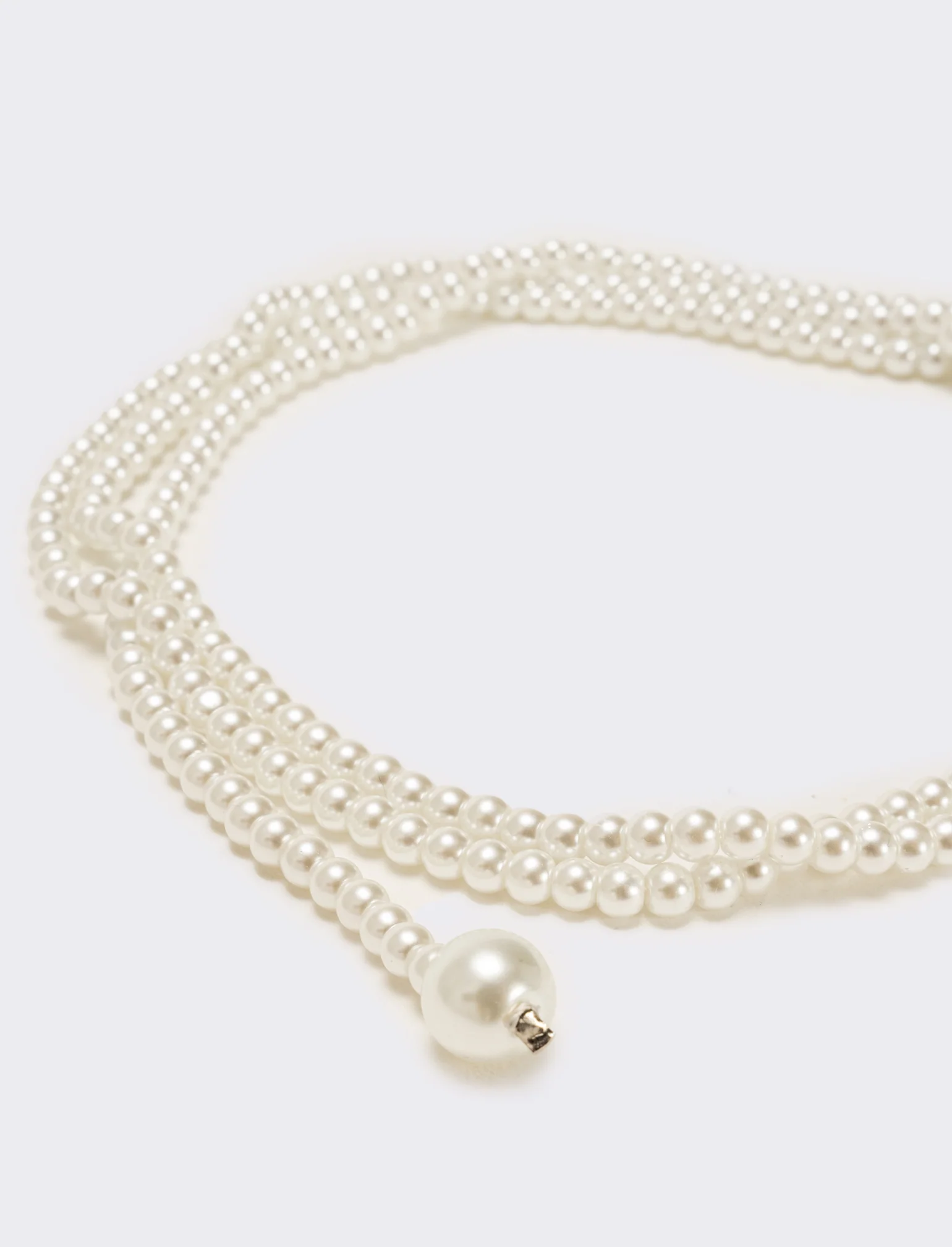 Collana saliscendi con perle eleganti - Bianco natural - Image 3