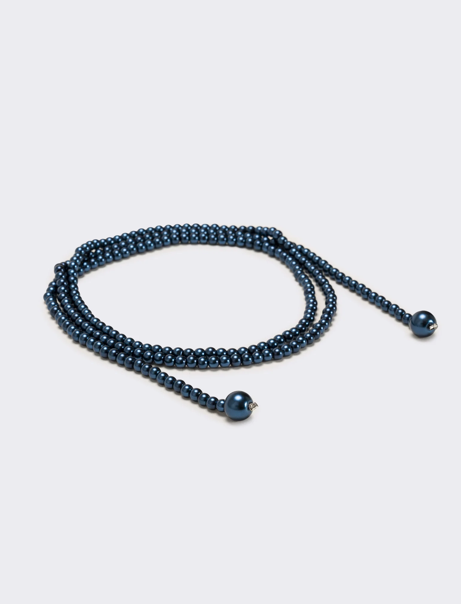 Collana saliscendi con perle eleganti - Blu - Image 2