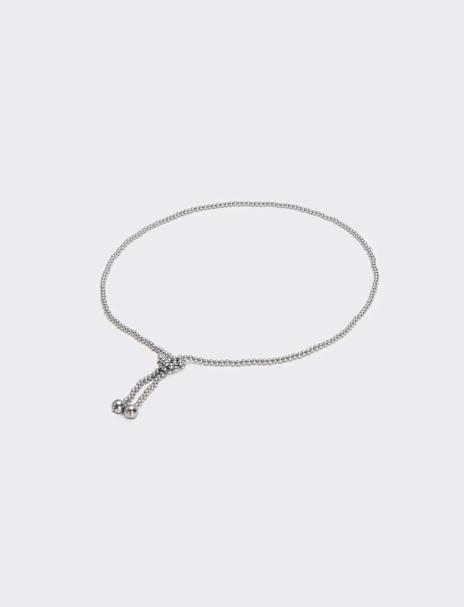 Collana saliscendi con perle eleganti - Grigio - Image 5