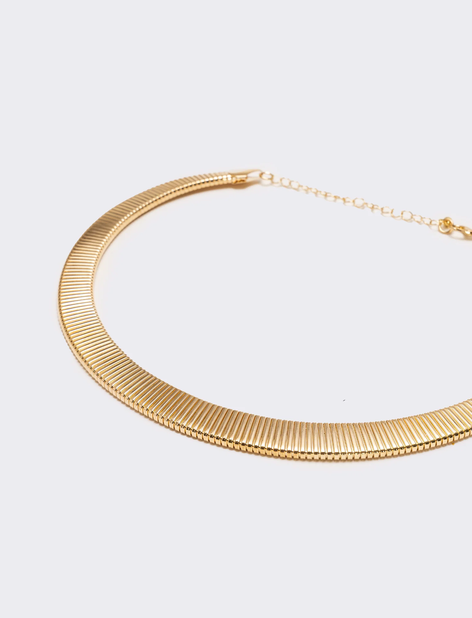Collana snake schiacciato - Oro - Image 2