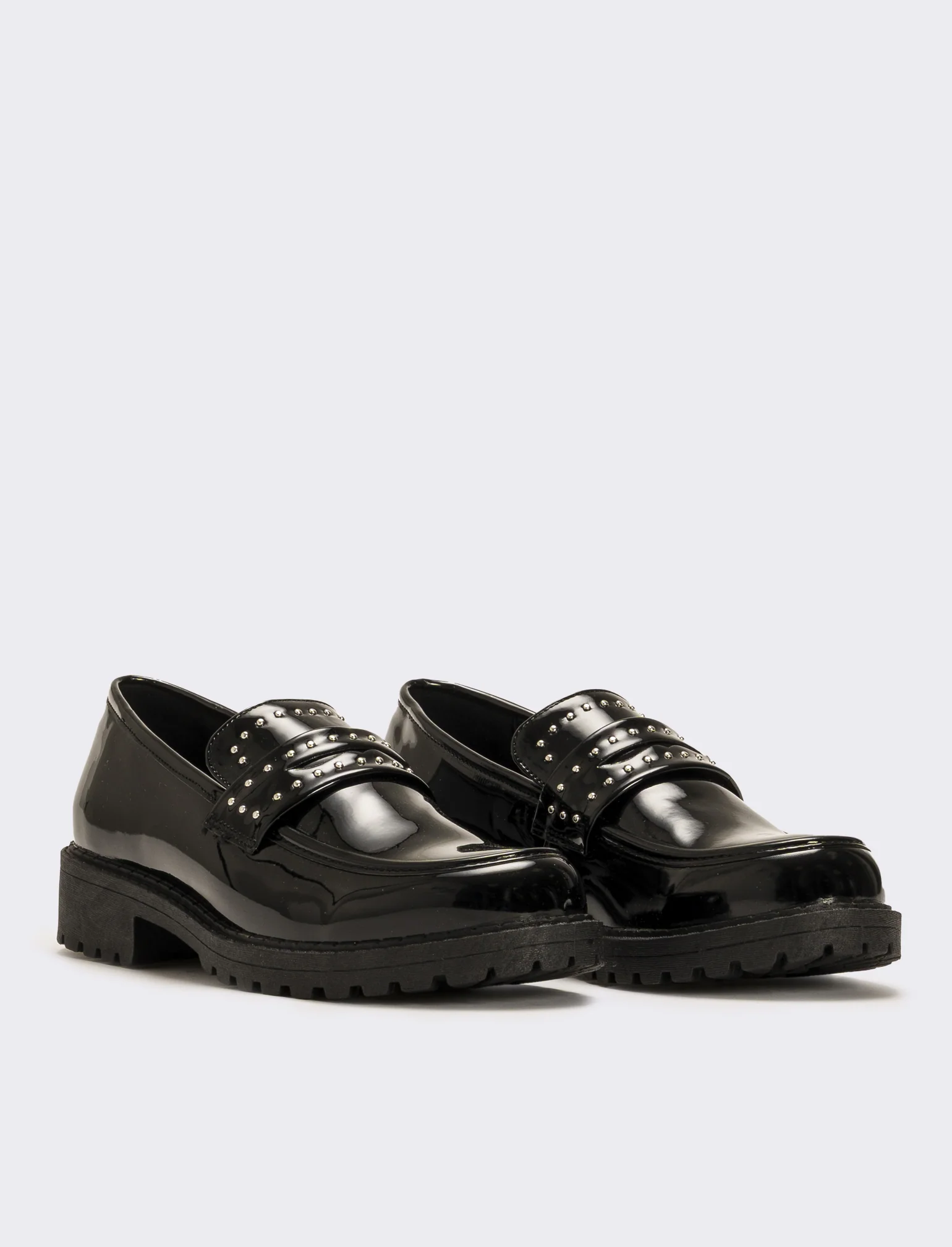 College con borchie da donna - Nero - Image 3