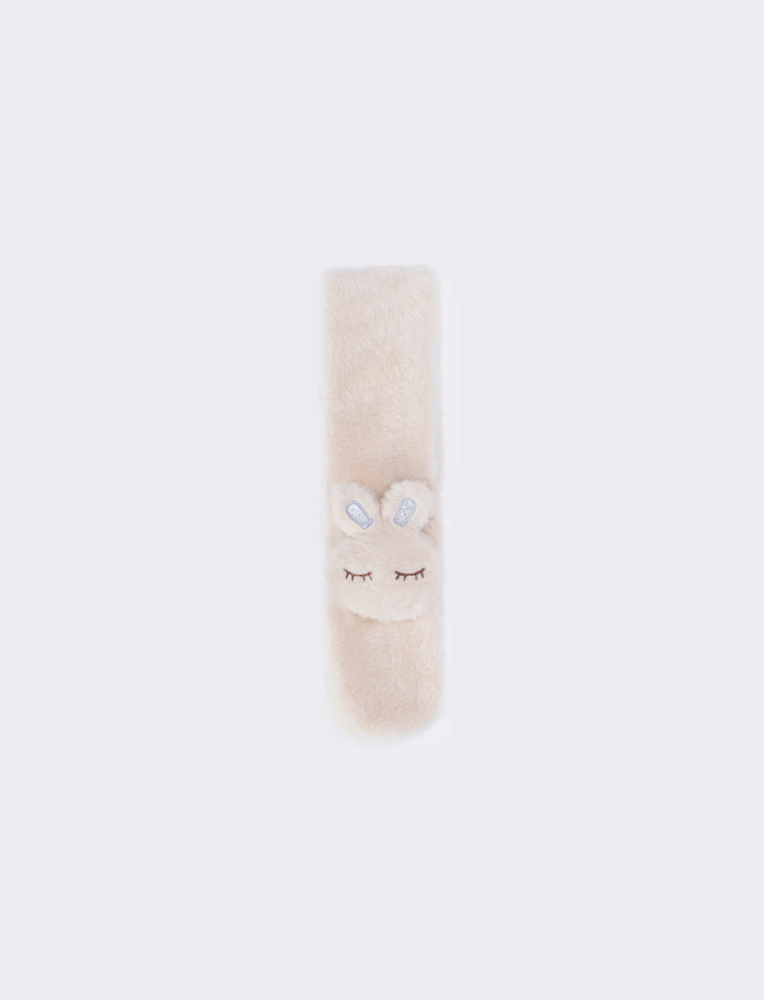 Collo bambina finta pelliccia coniglietto - Bianco panna