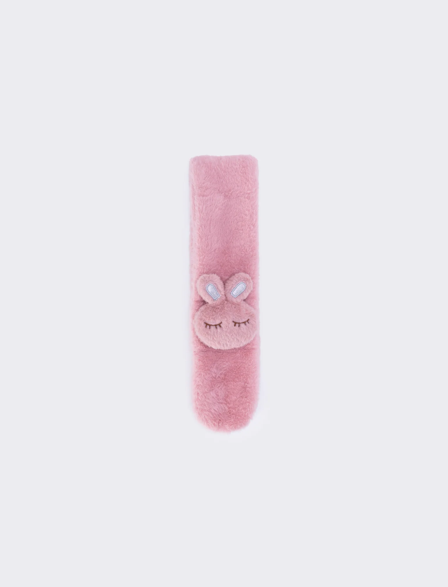Collo bambina finta pelliccia coniglietto - Rosa