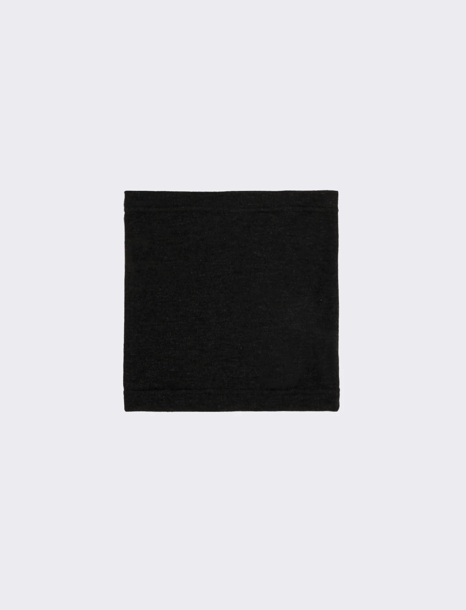 Collo in pile con ciniglia uomo - Nero