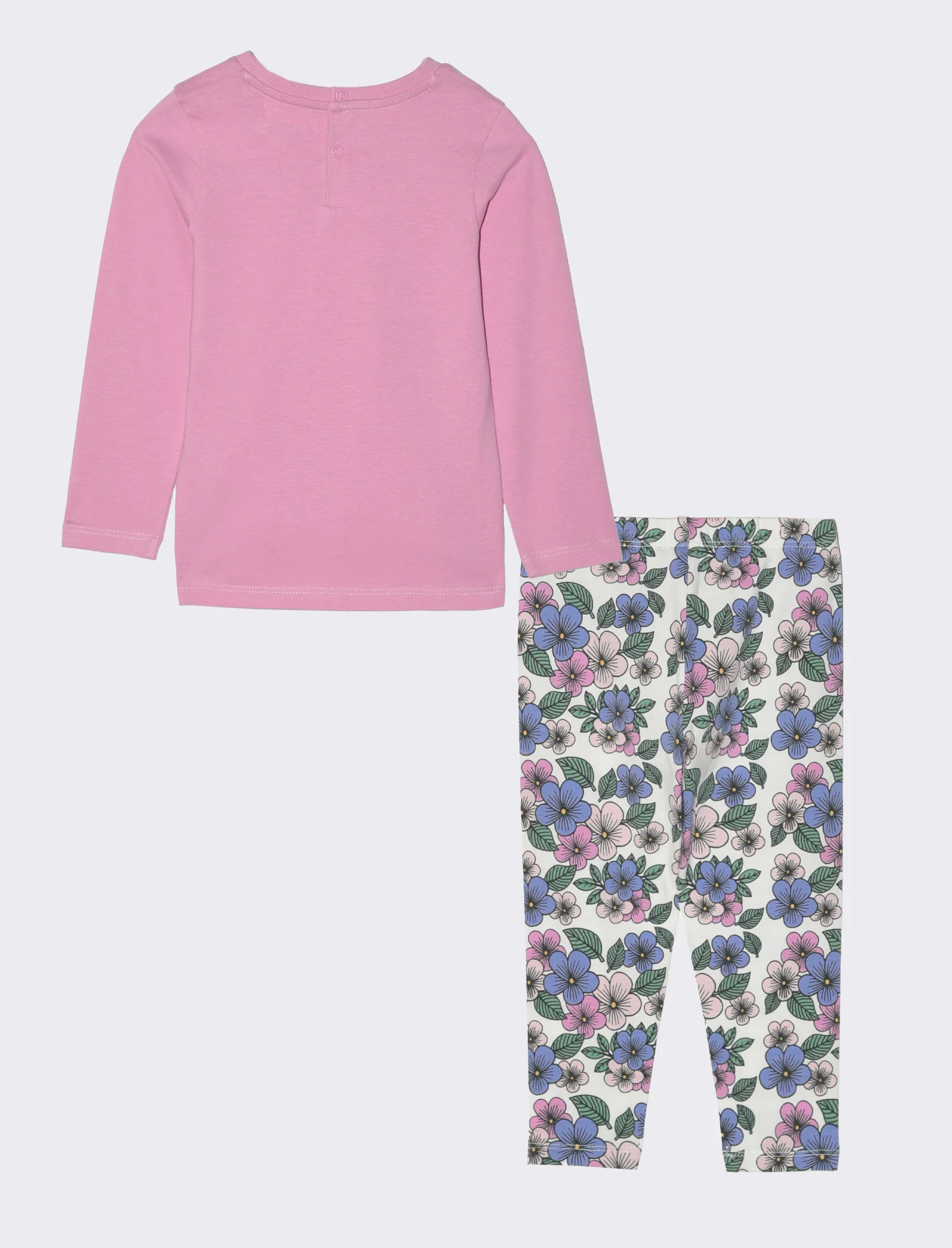 Completo 2 pezzi maglia e leggings da neonata - Rosa - Image 2