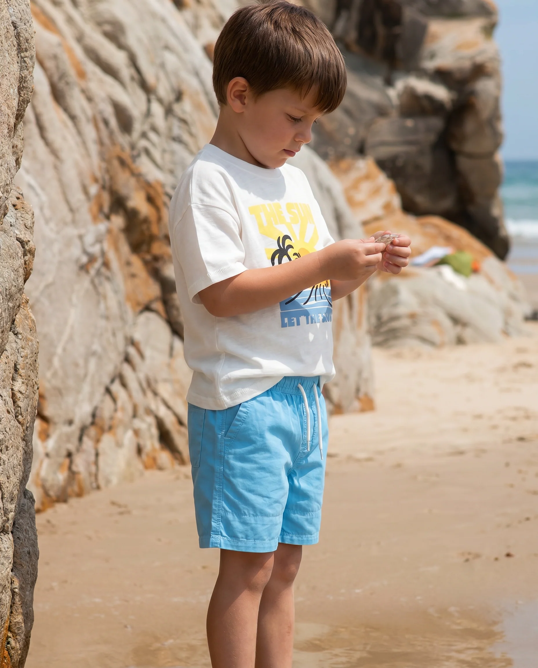 Completo due pezzi bermuda e t-shirt - Bianco