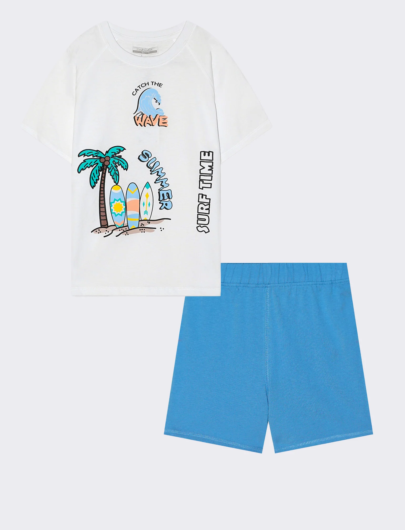 Completo due pezzi bermuda e t-shirt - Bianco - Image 2