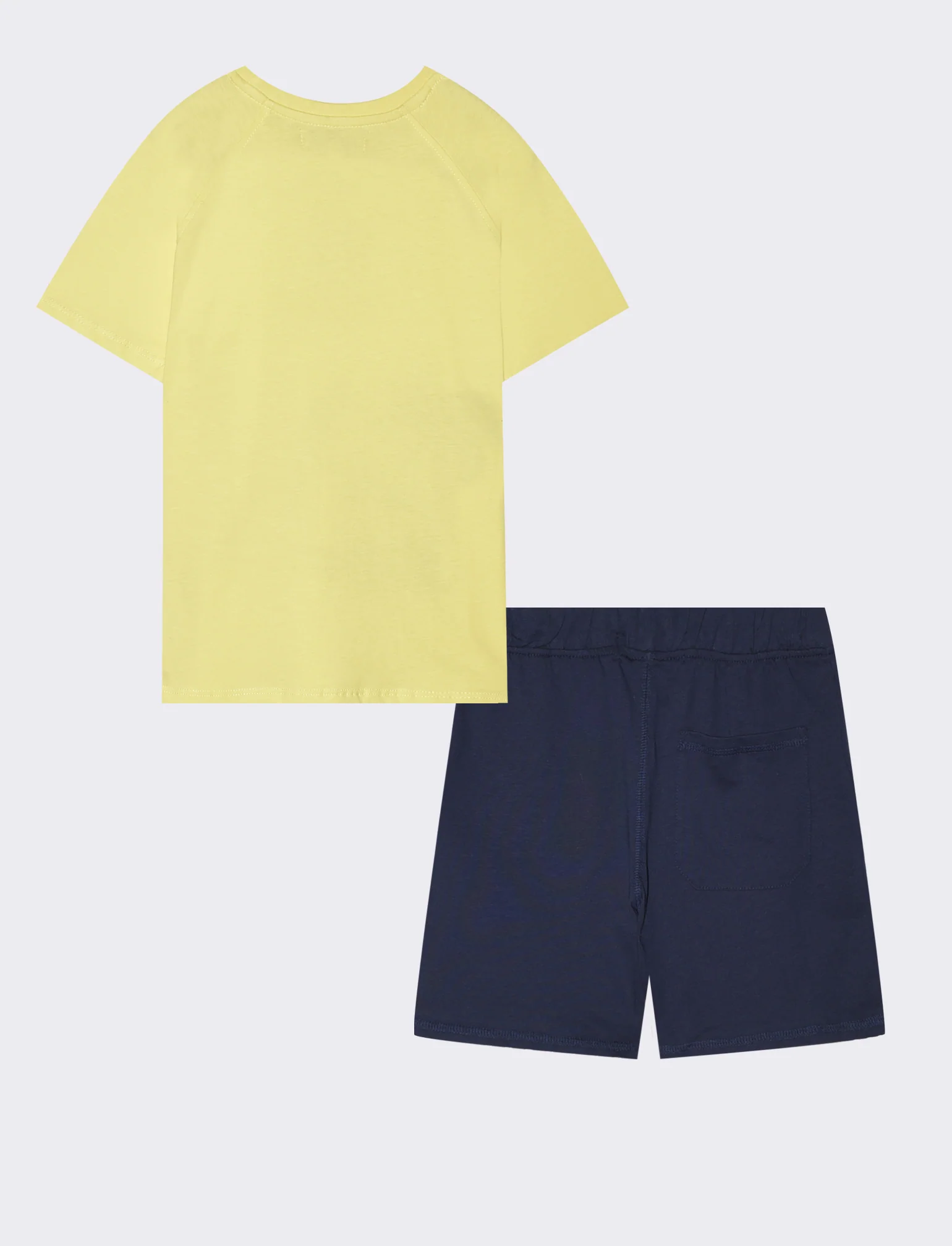 Completo due pezzi bermuda e t-shirt - Giallo - Image 2