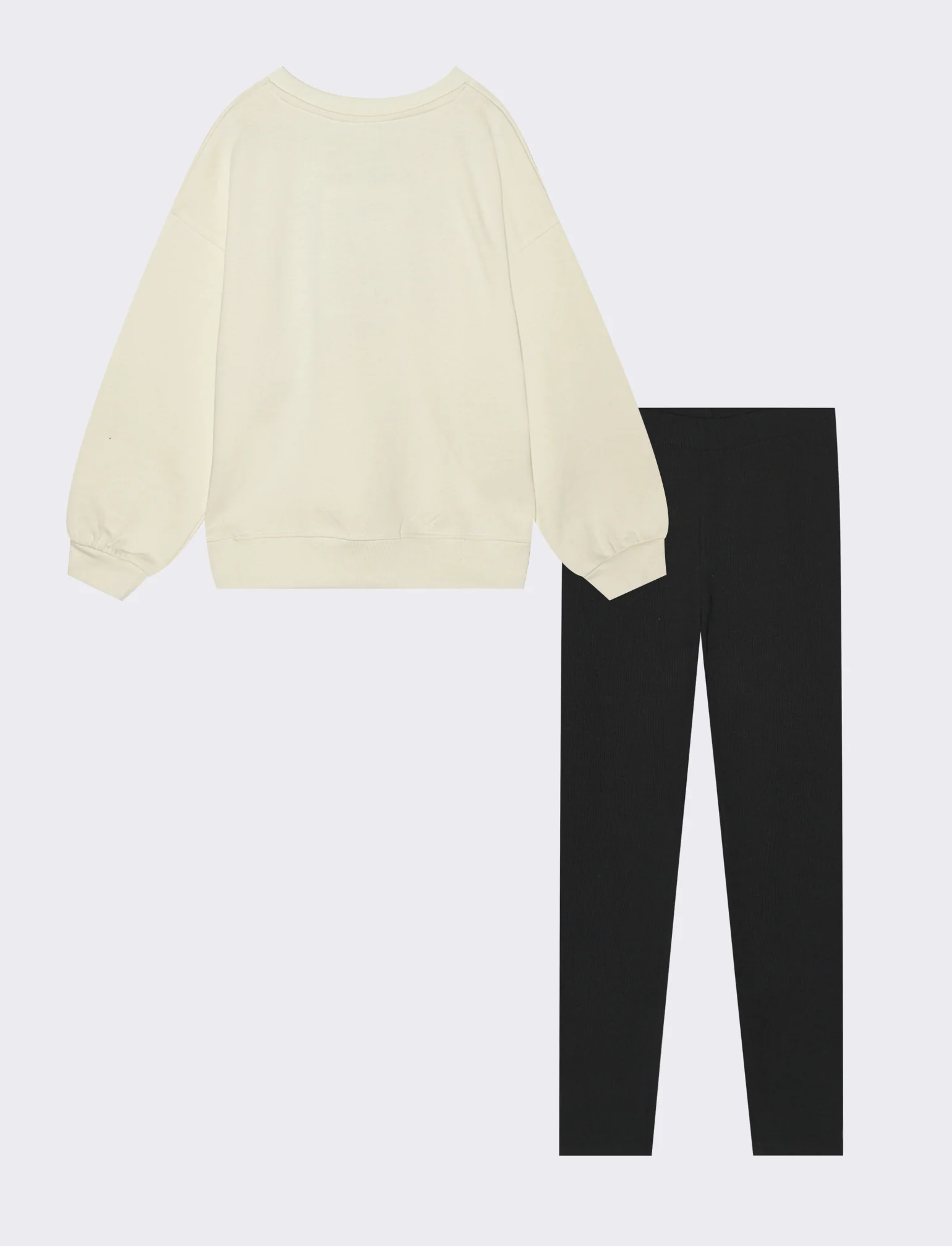 Completo felpa+leggings - Beige - Image 2