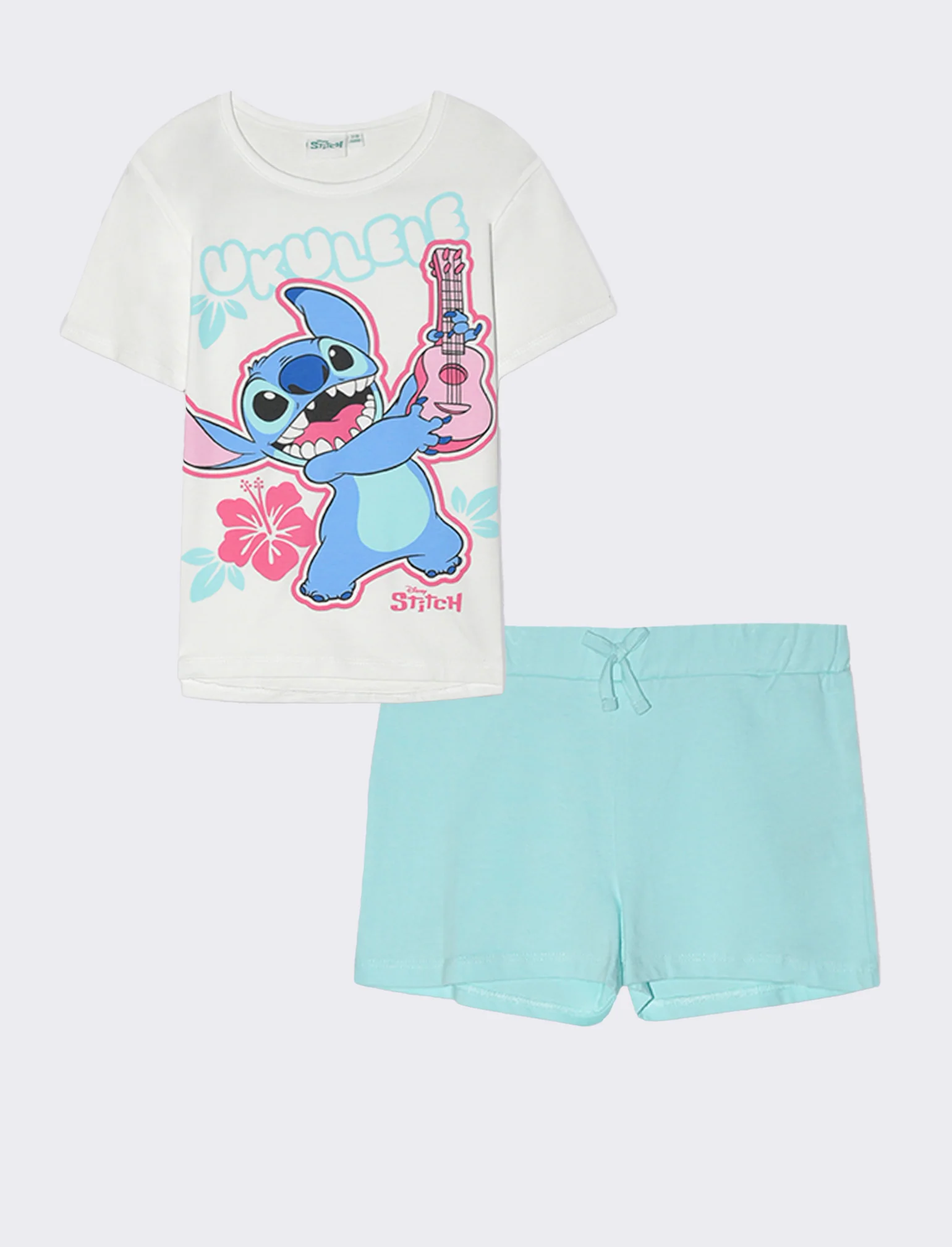 Completo Stitch da bambina - Bianco - Image 3