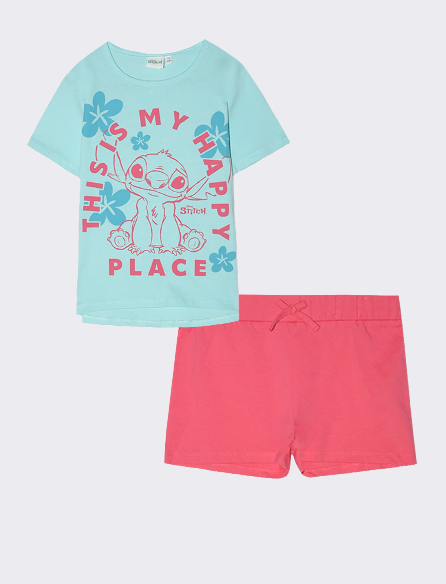 Completo Stitch da bambina - Verde acqua - Image 3