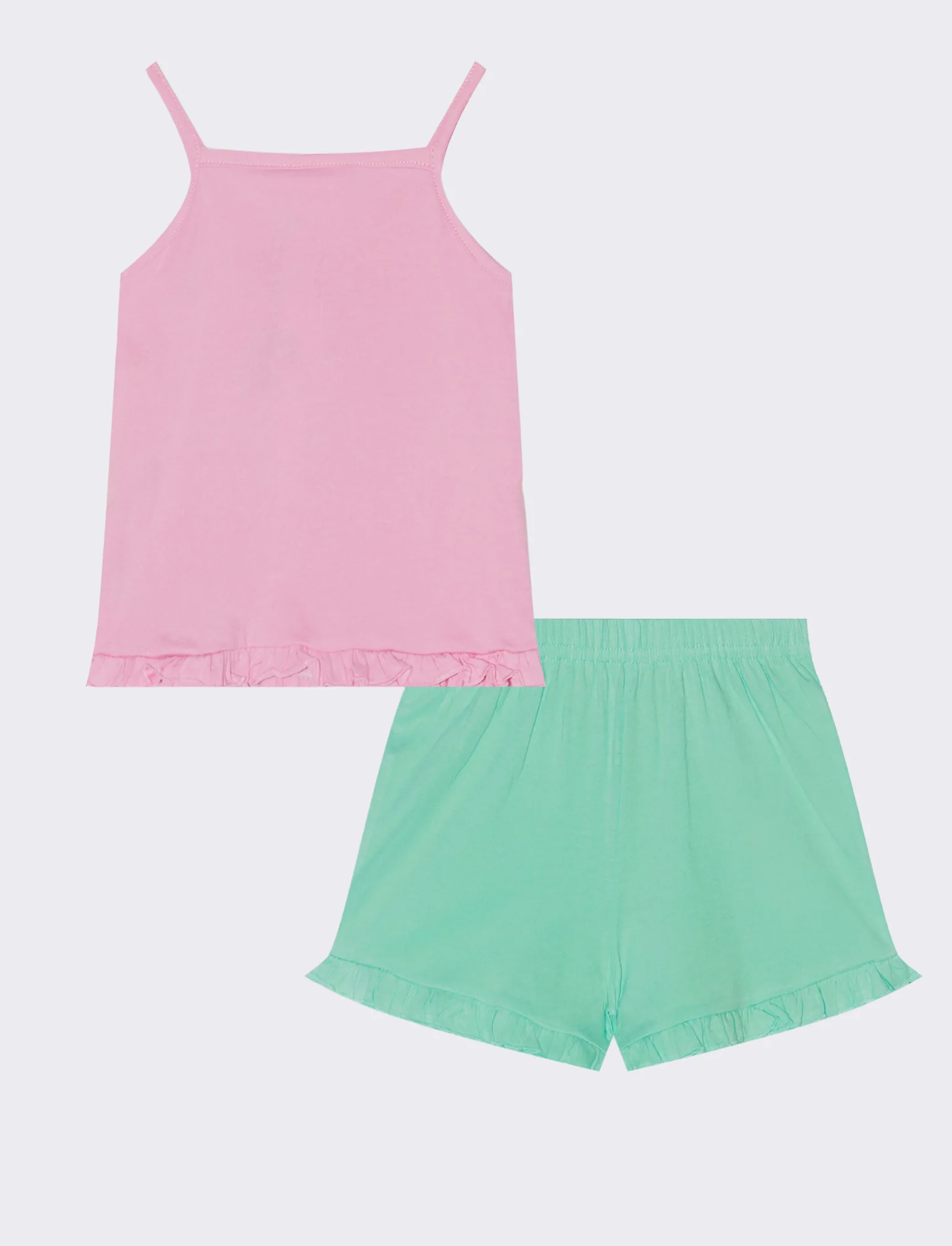 Completo Stitch Set con canotta e shorts - Rosa - Image 2