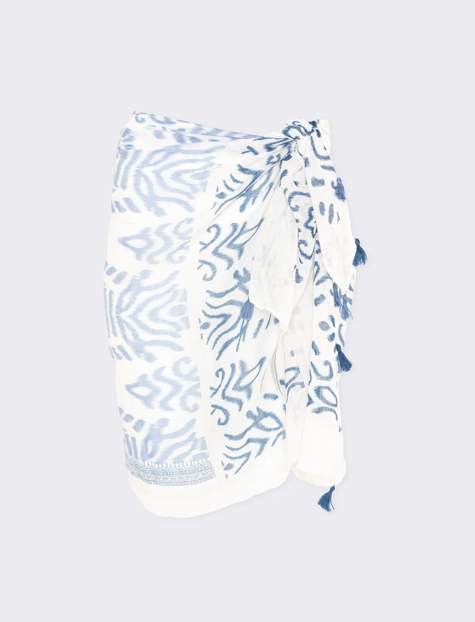 Copricostume pareo animalier elegante - Blu