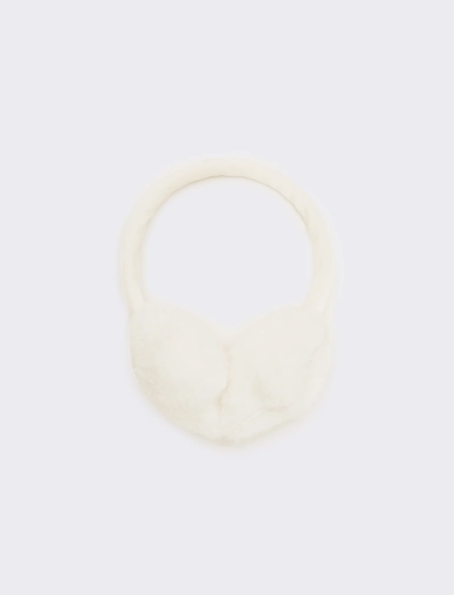 Copriorecchie bambina con perle - Bianco