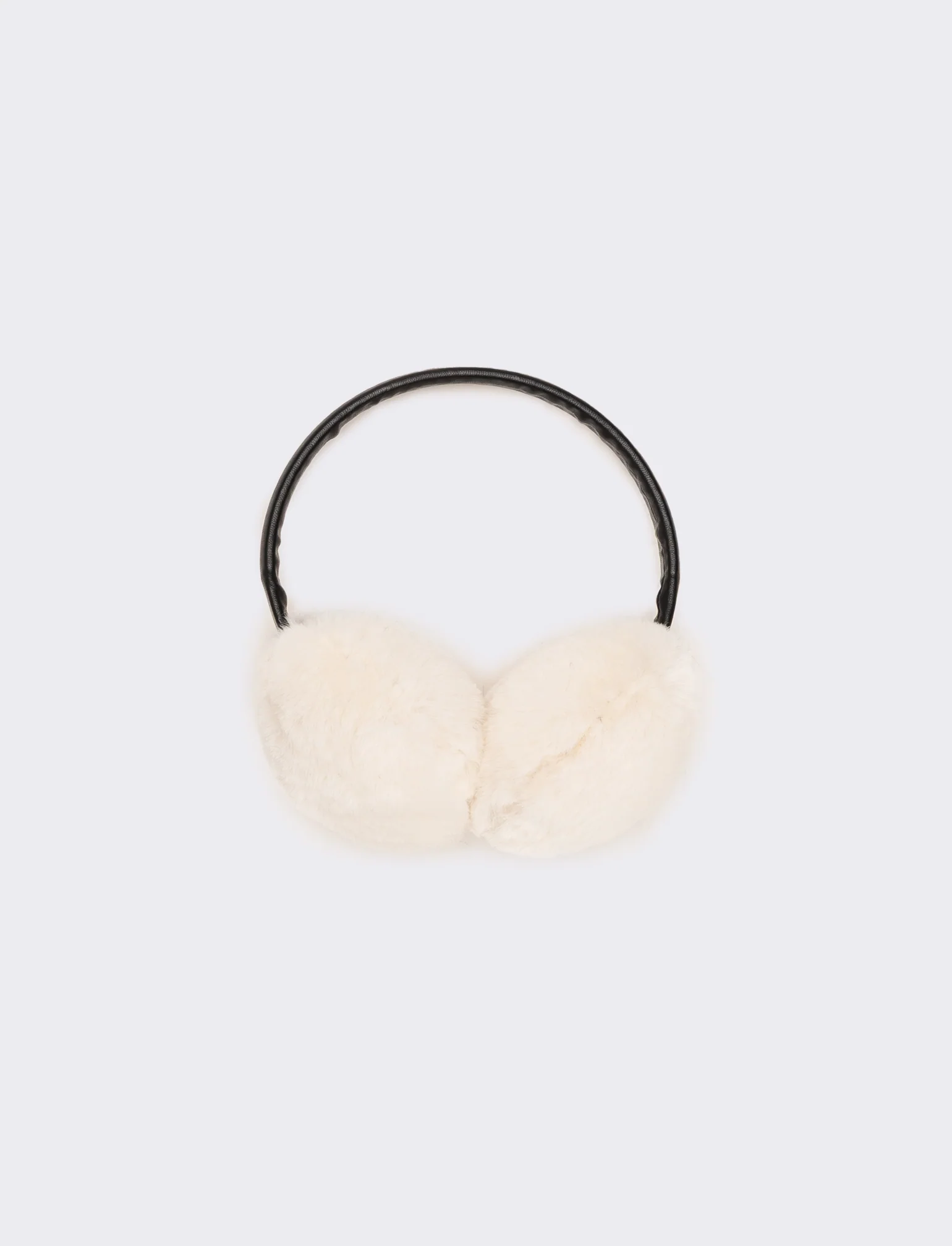 Copriorecchie con ecopelle donna - Beige