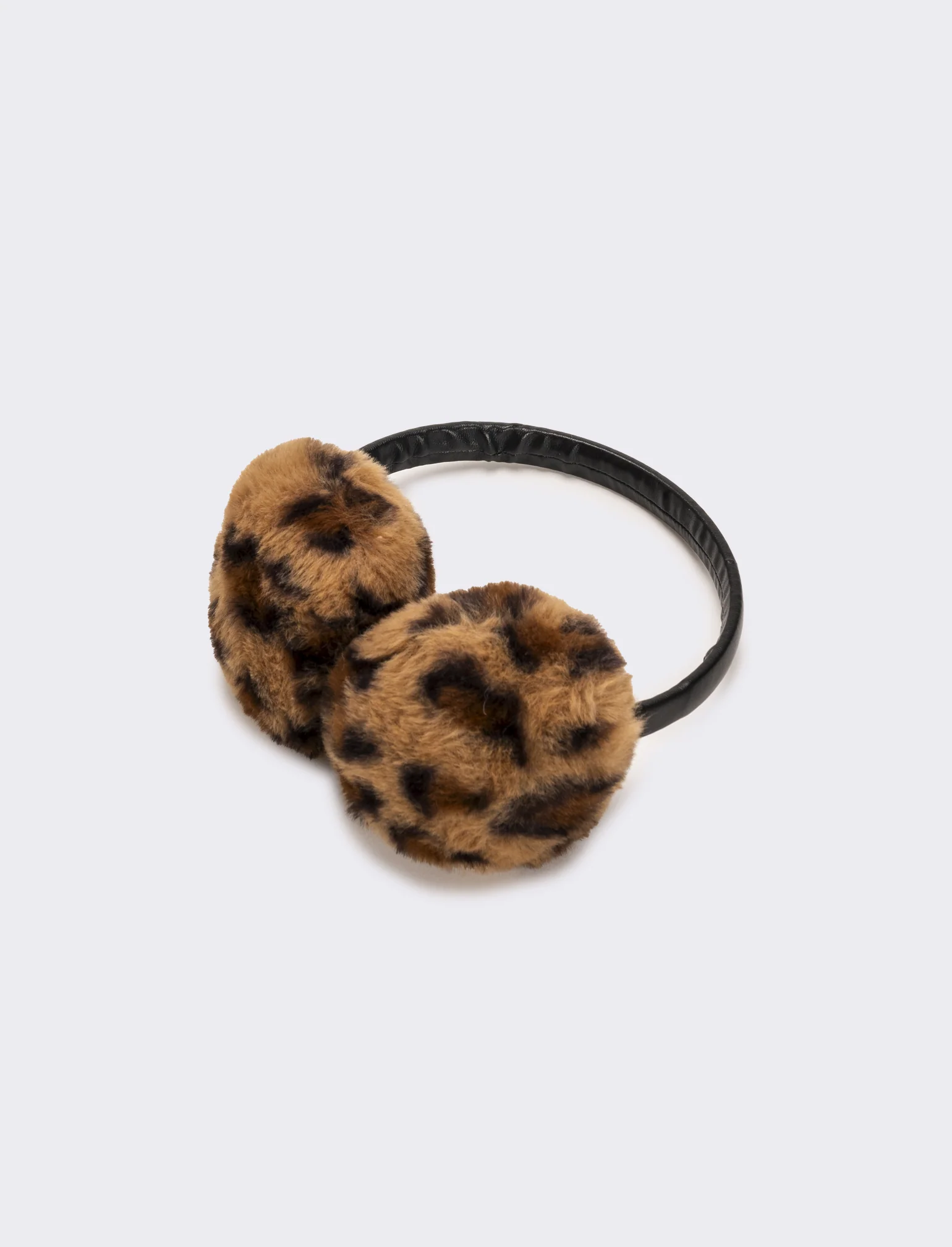 Copriorecchie con ecopelle donna - Leopardato - Image 2