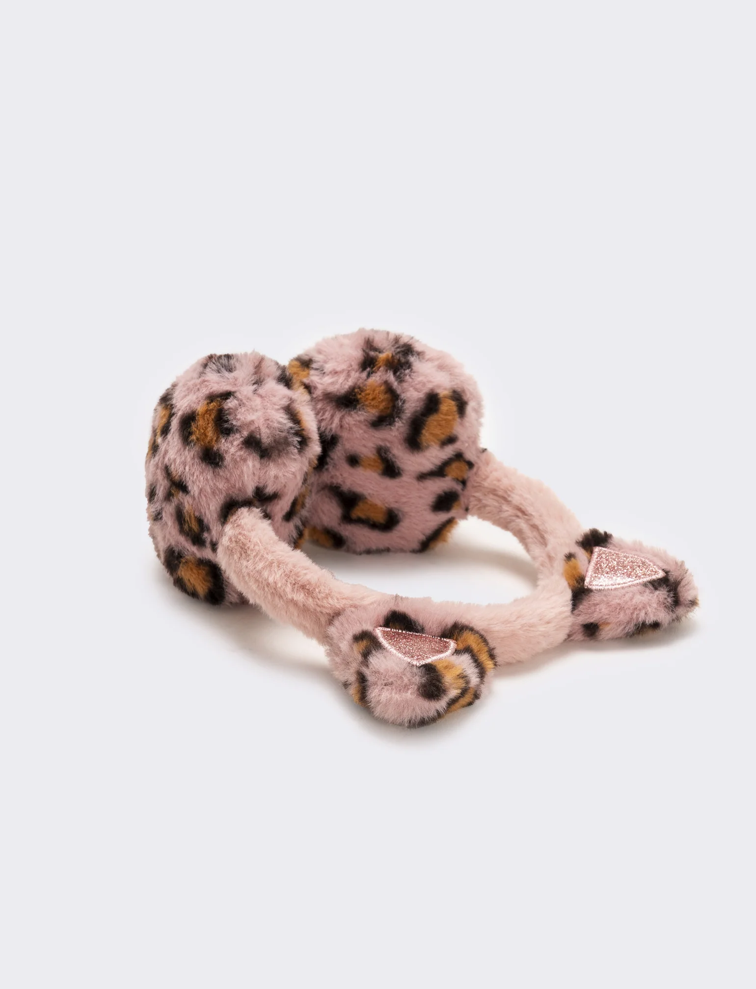 Copriorecchie leopardato con orecchie - Rosa - Image 2