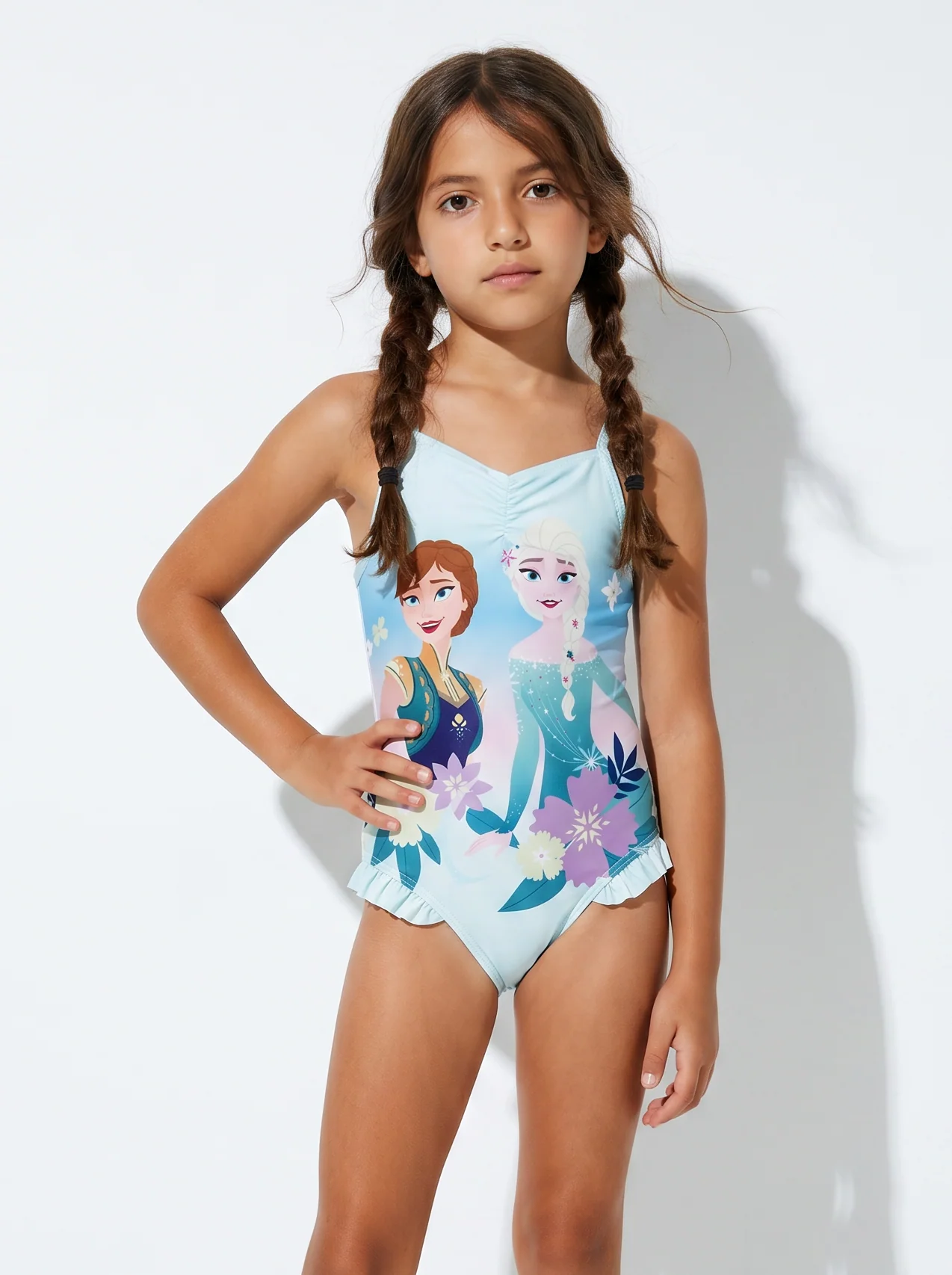 Costume intero Disney Frozen per bambina - Azzurro