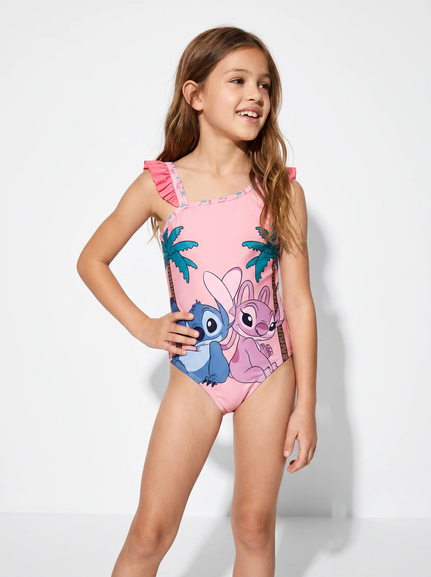 Costume intero Disney Stitch per bambina - Rosa