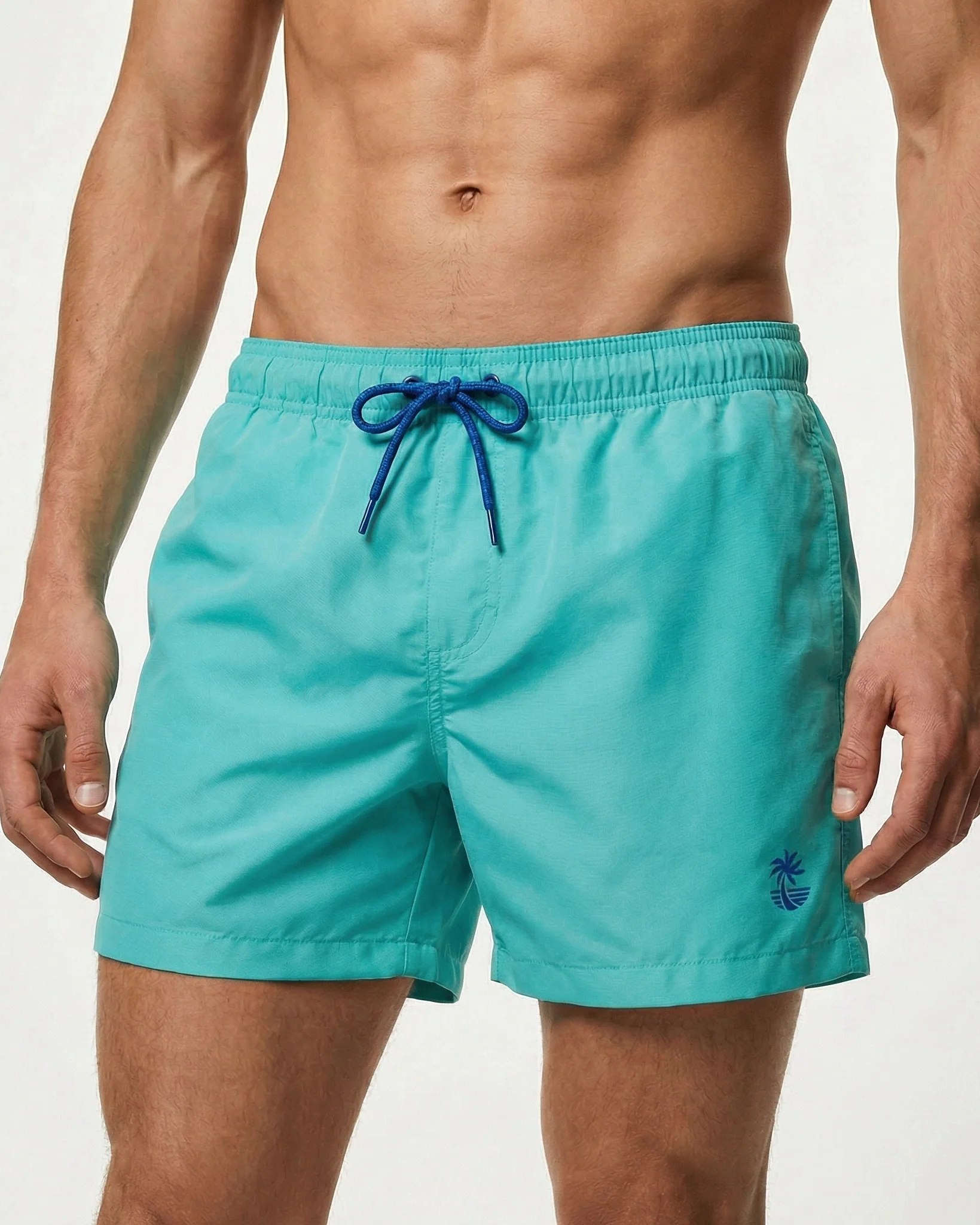 Costume Mare Basic con Fodera Rete Interna - Verde - Image 3