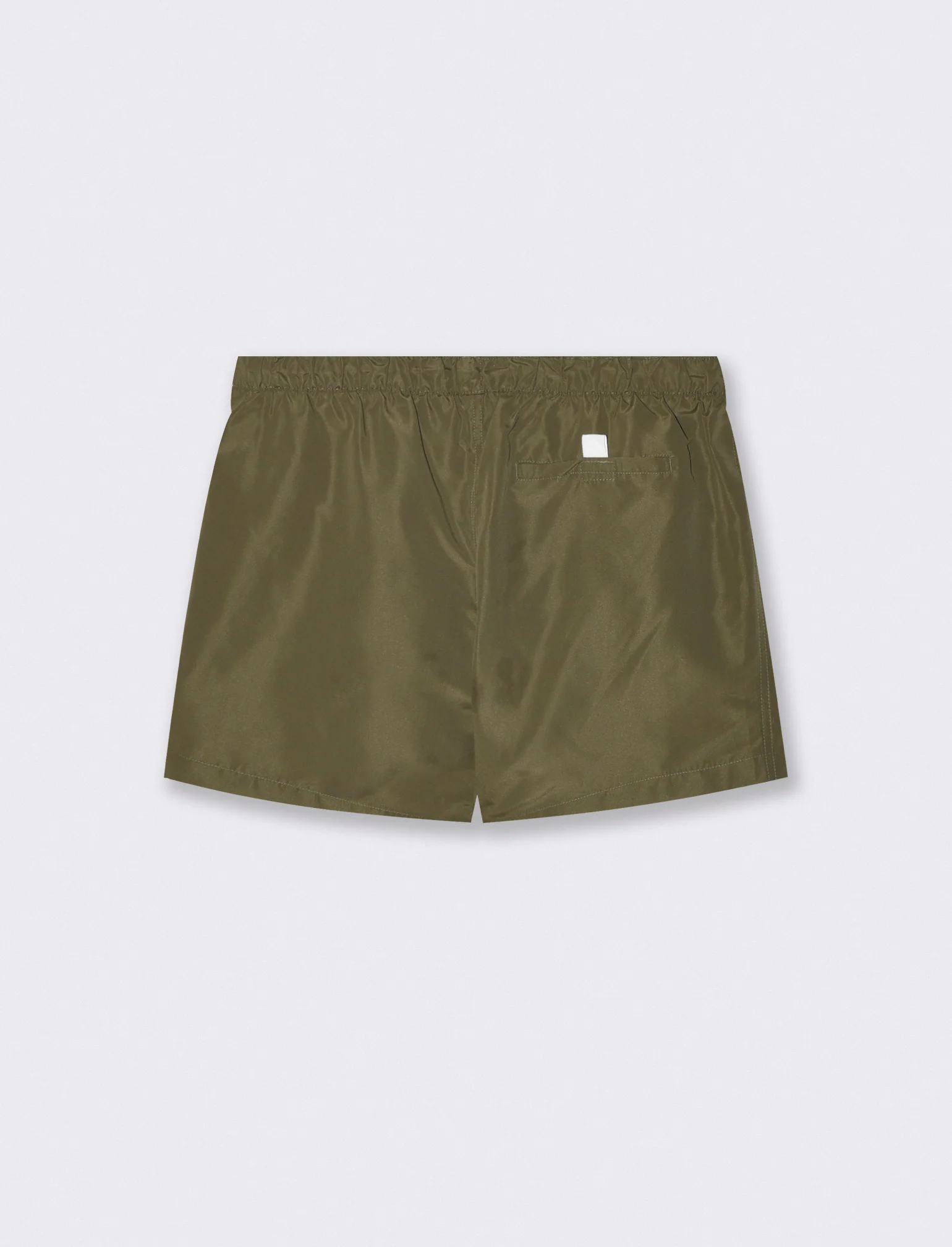 Costume Mare Basic con Fodera Rete Interna - Verde militare - Image 2