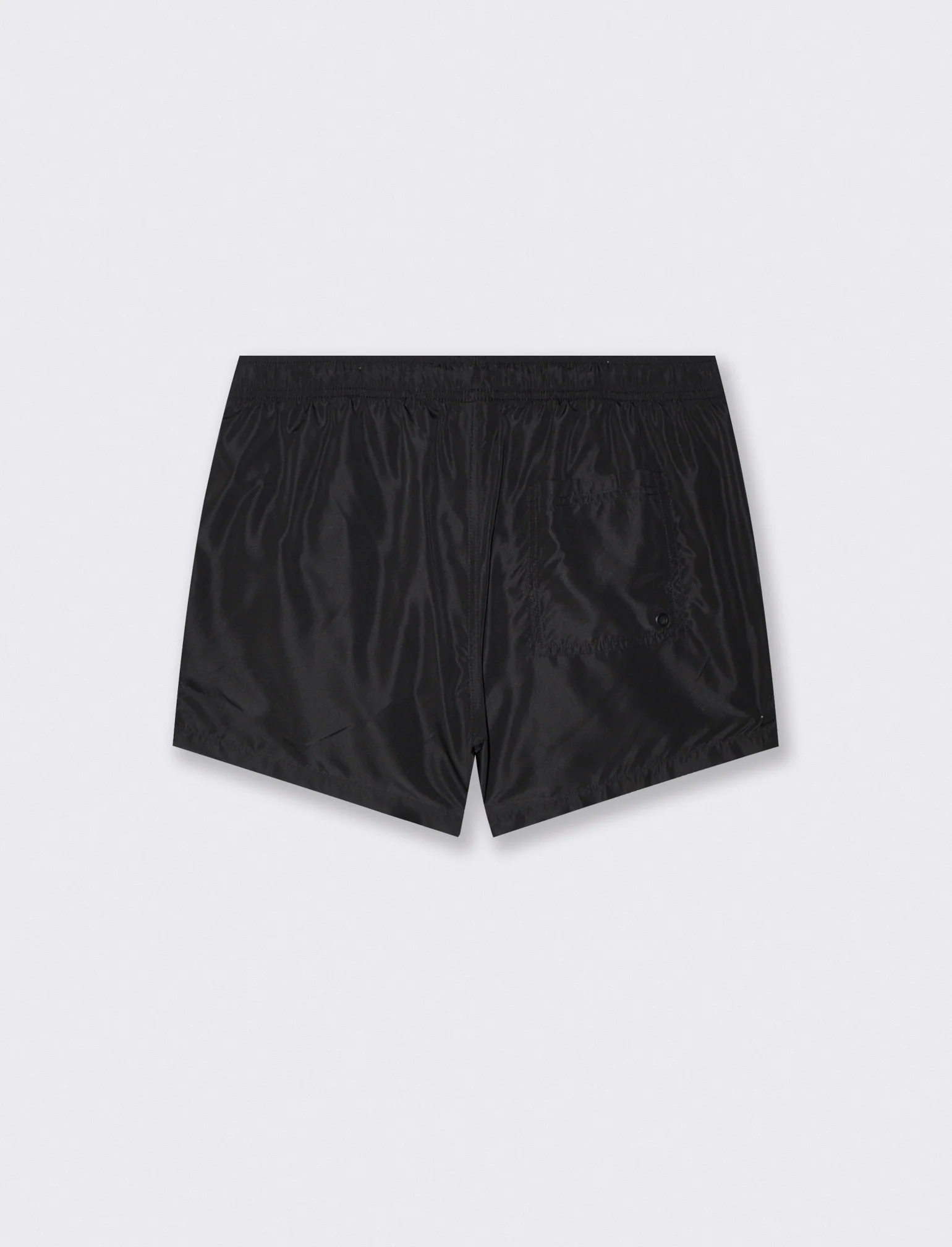 Costume Mare Sportivo con Tasche e Nastrino - Nero - Image 2