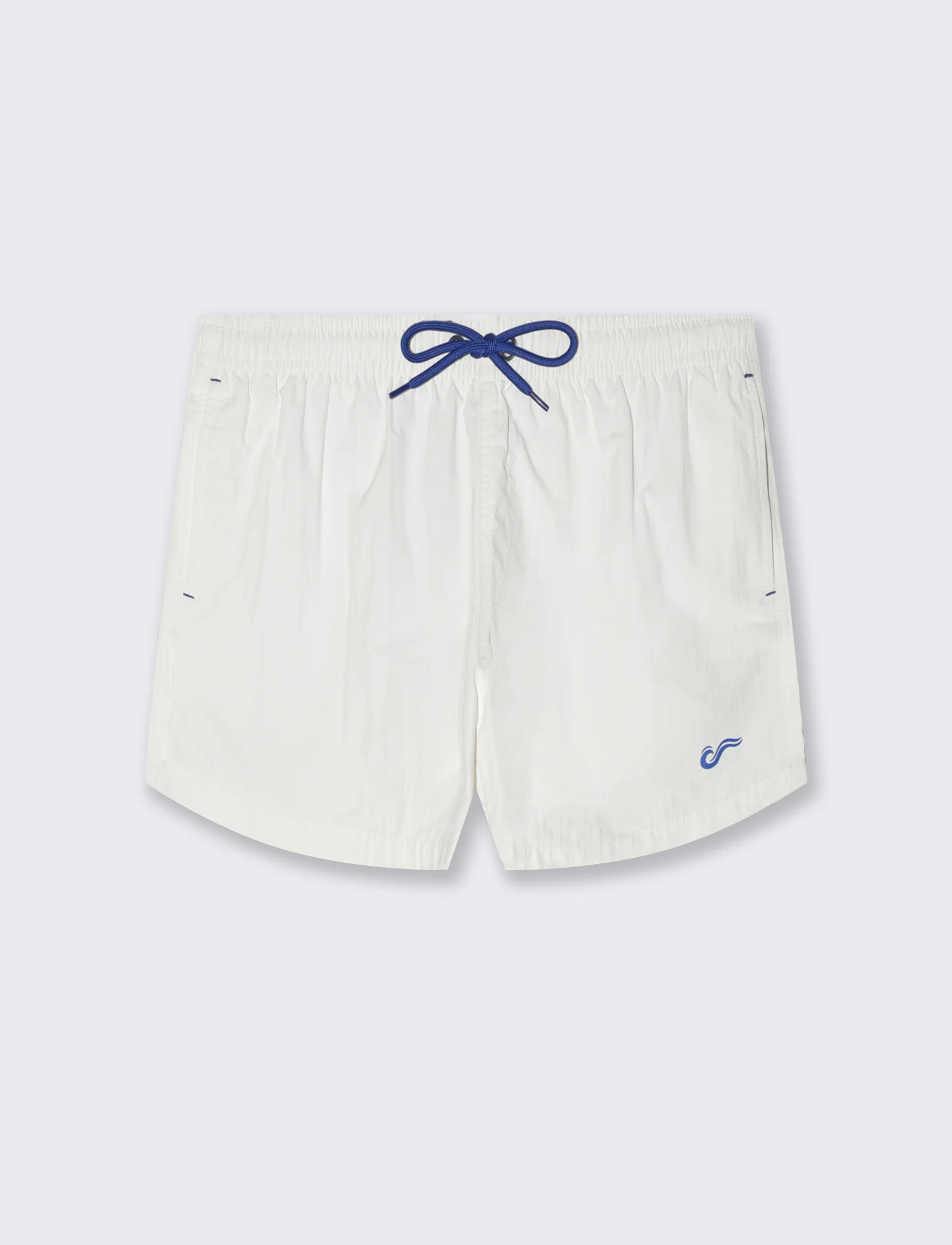 Costume mare tessuto premium da uomo - Bianco - Image 2