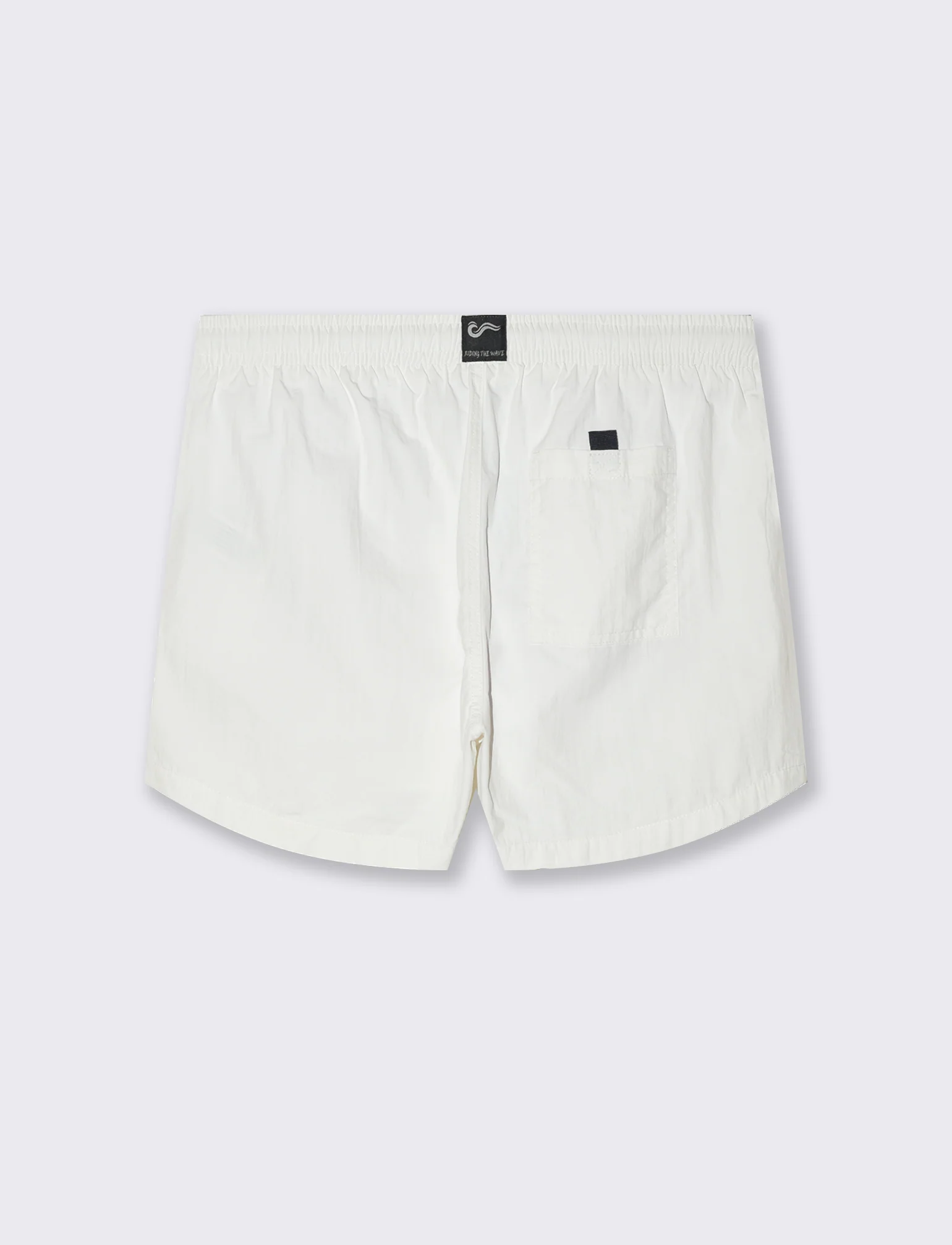 Costume mare tessuto premium da uomo - Bianco - Image 3