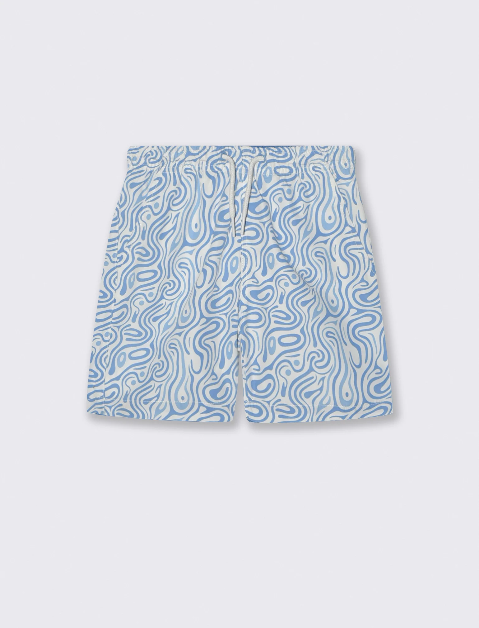 Costume pantaloncino stampato estivo - Azzurro