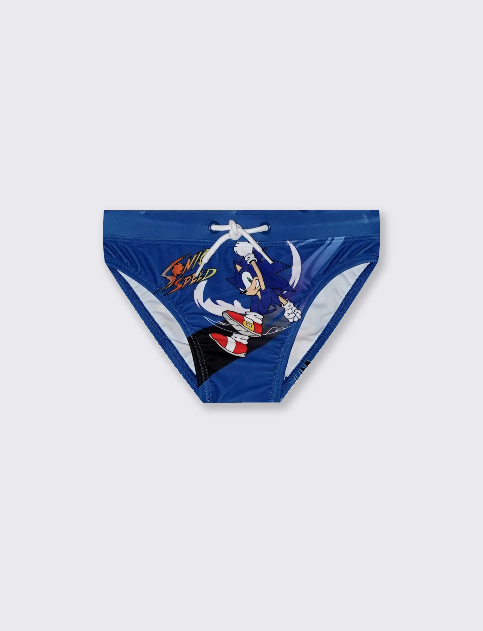 Costume slip Sonic con stampa personaggio - Blu