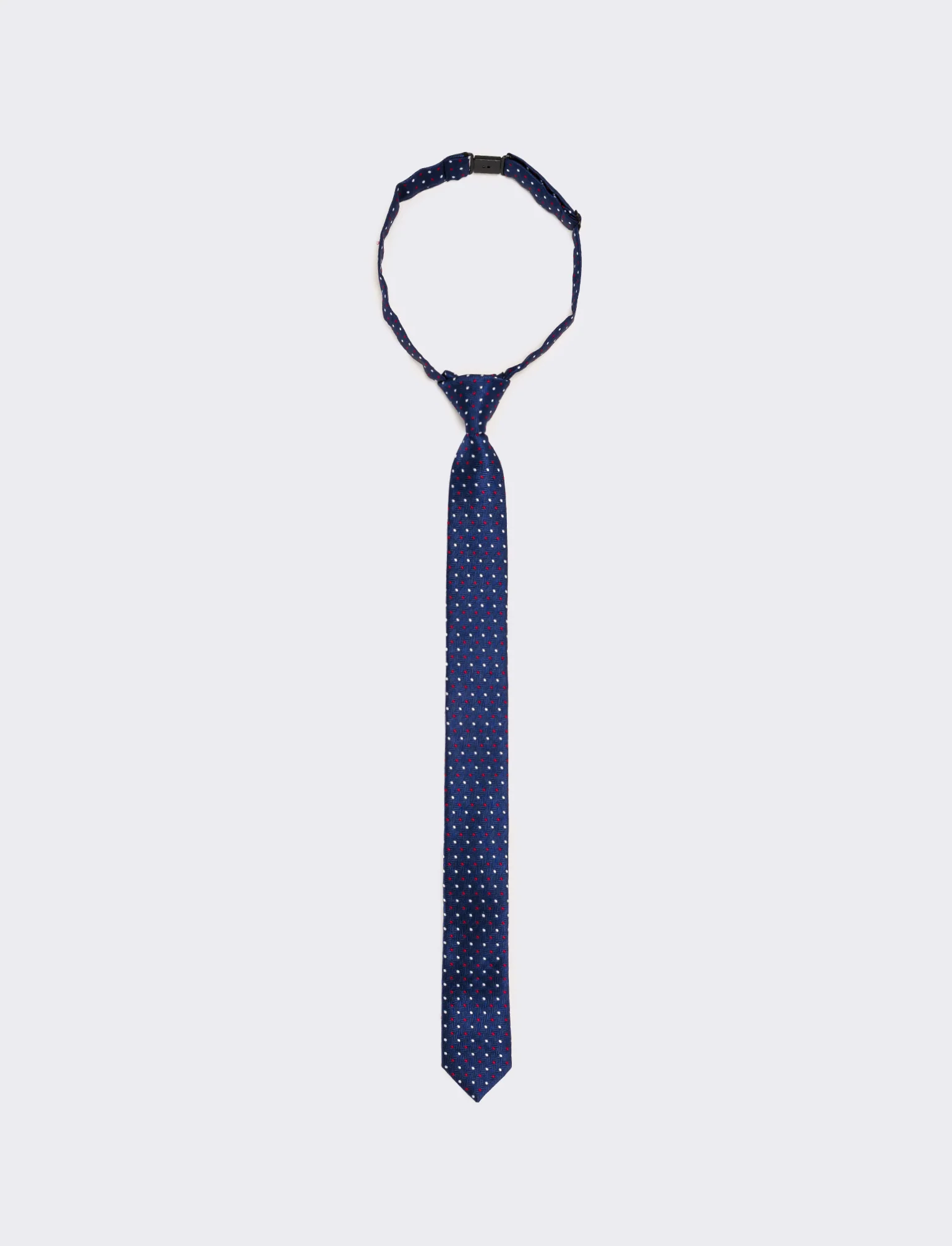 Cravatta bambino nodo - Blu-rosso