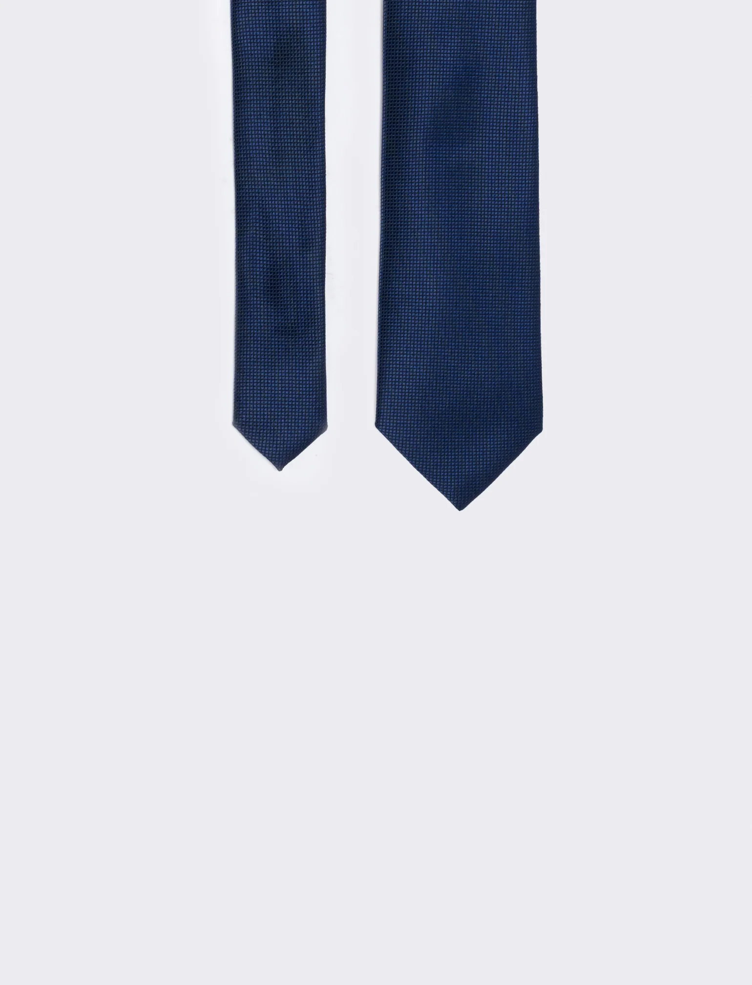 Cravatta diamantina 7cm per uomo - Blu navy - Image 2