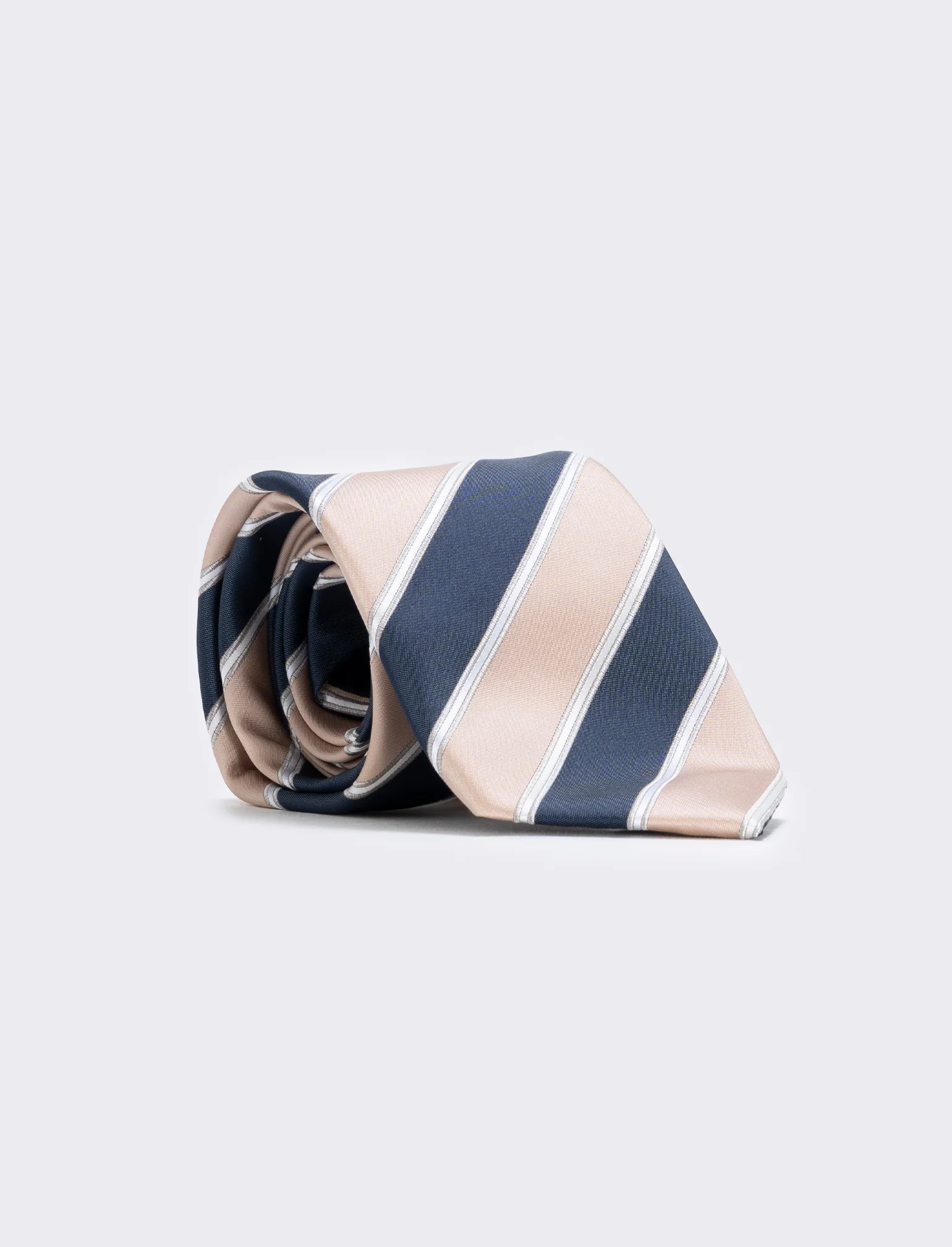 Cravatta fantasia 8cm per uomo elegante - blu bianco