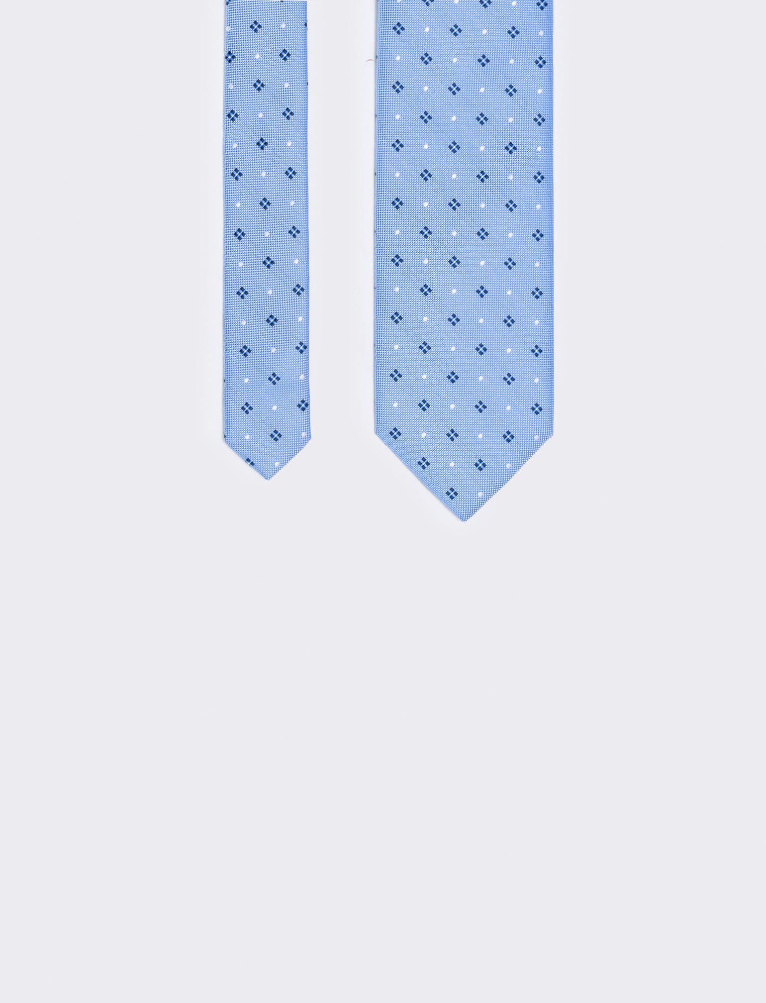 Cravatta fantasia 8cm per uomo elegante - Denim - Image 2